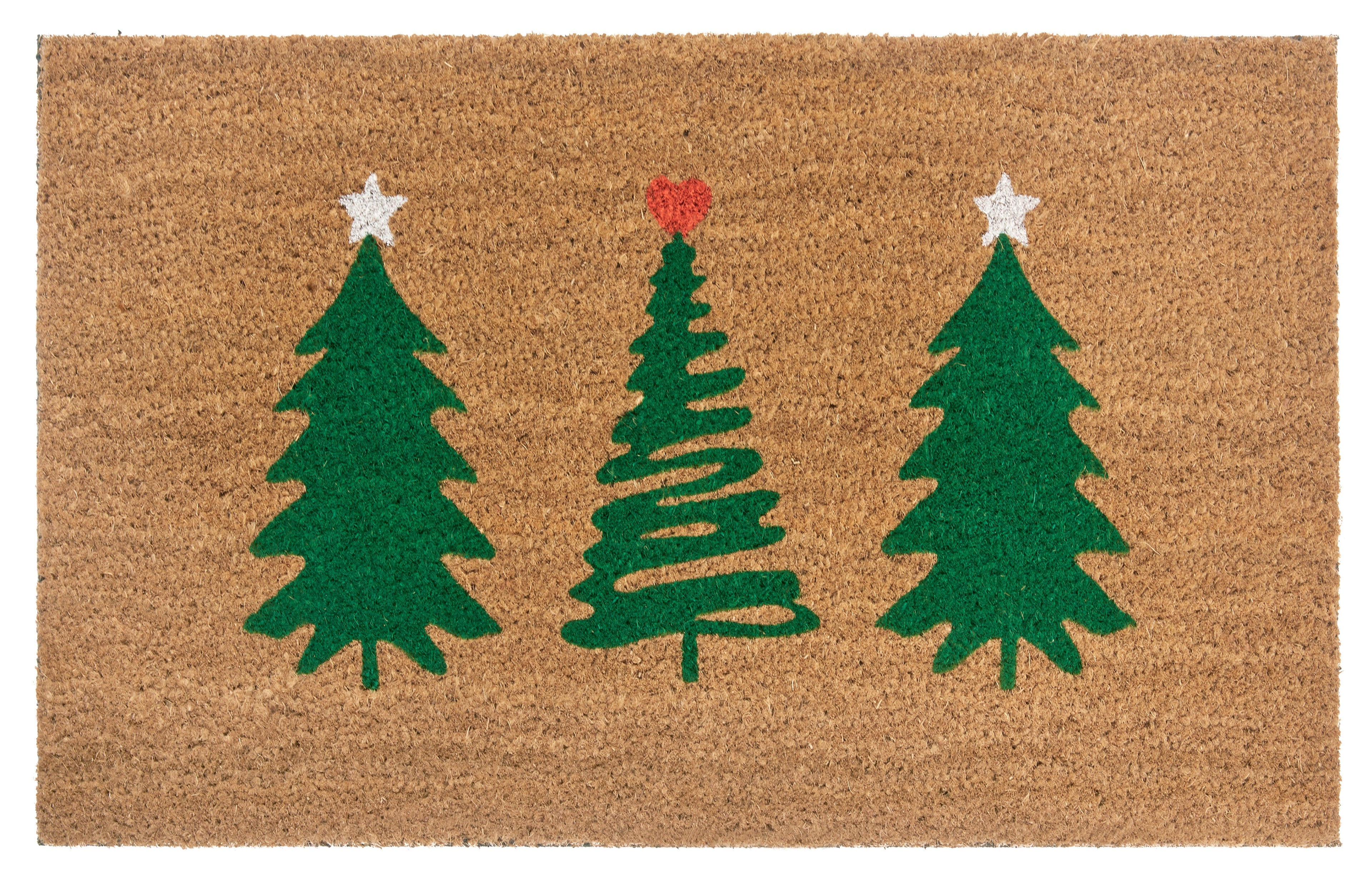 Hanse Home Mix Mats Dörrmatta kokos Decorated Pine Trees