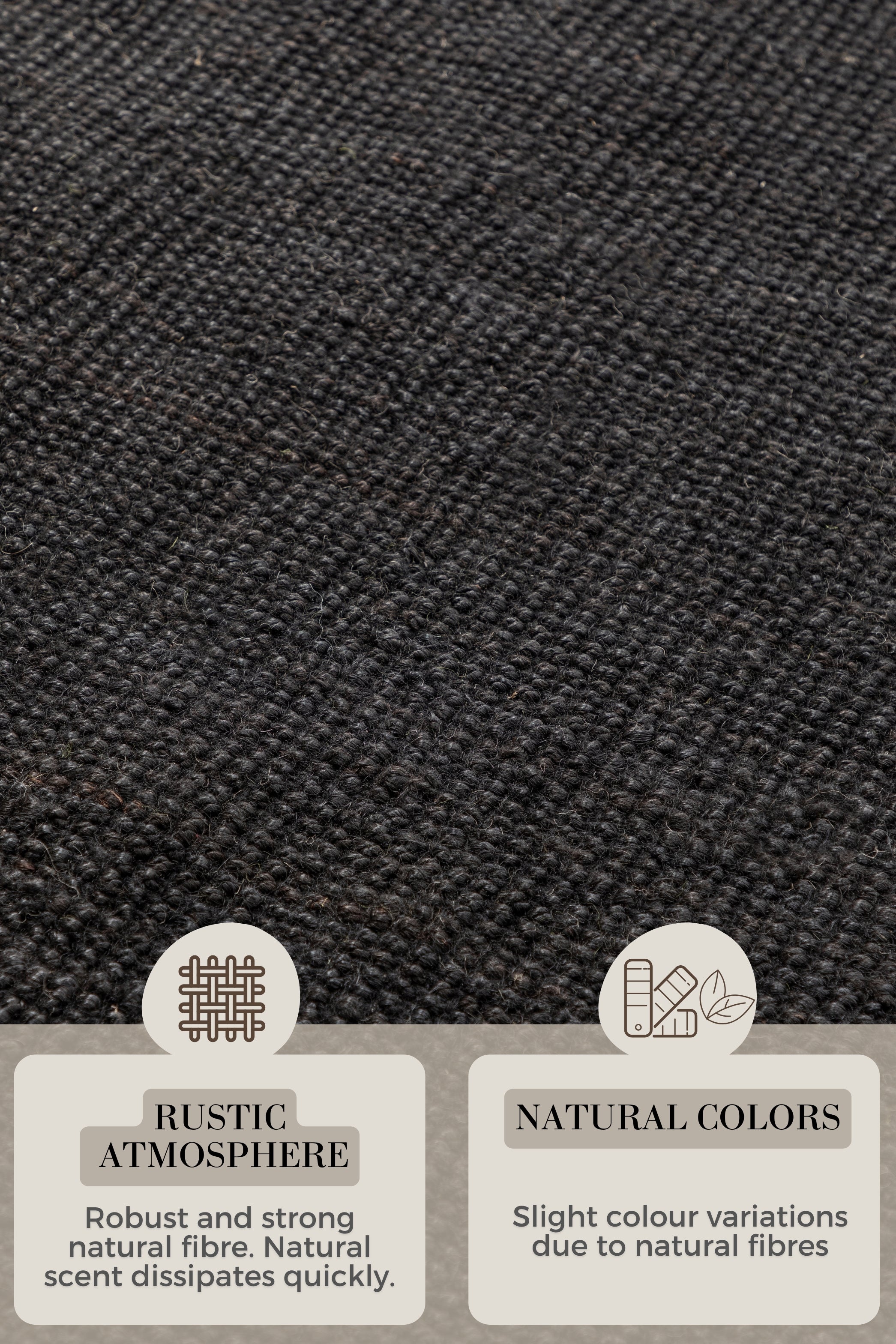 Hanse Home Bouclé-jutematta Jaipur djupsvart