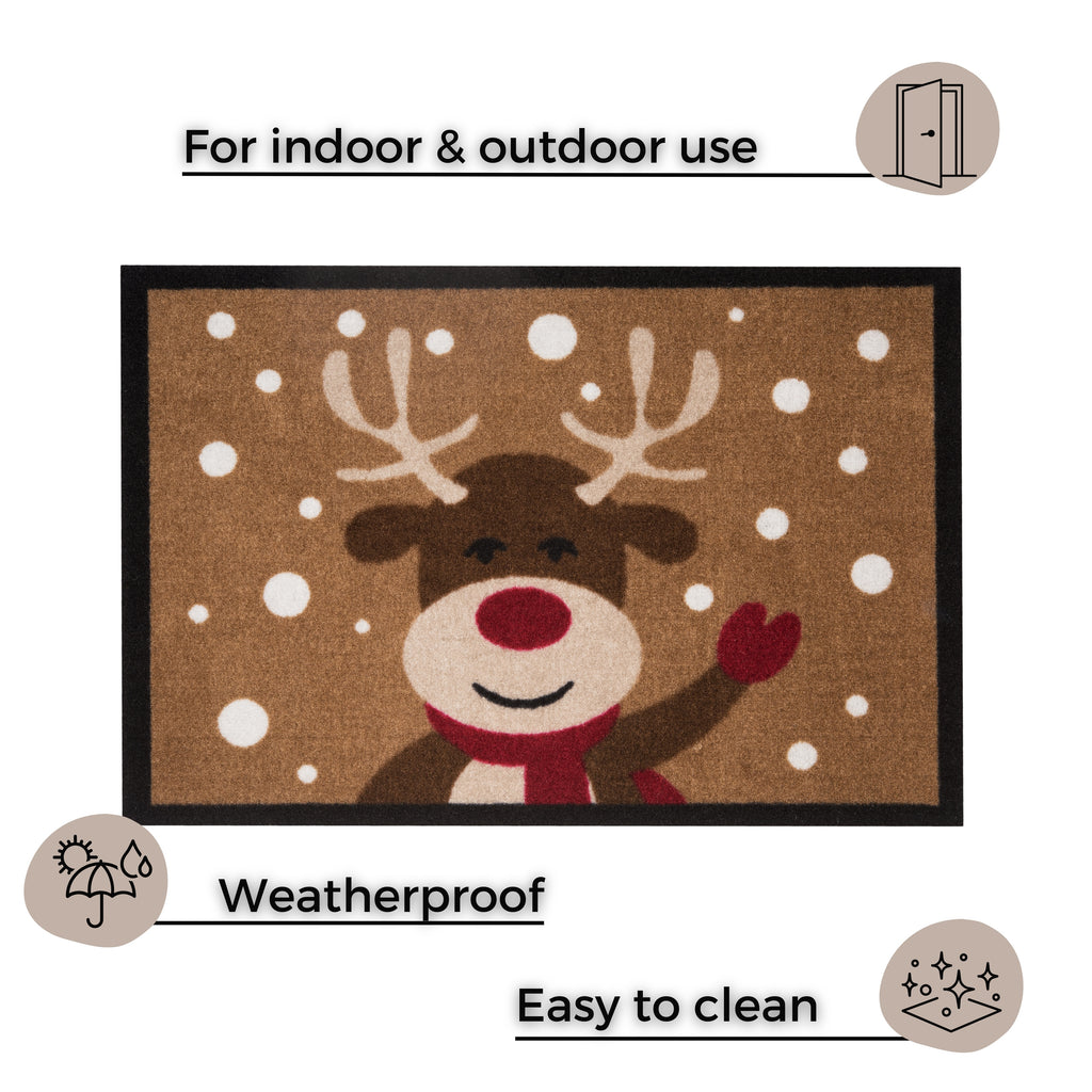 Designdörrmatta Reindeer
