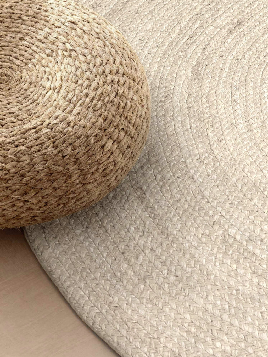 Hanse Home Jute Braided Jutematta oval Rangpur vit
