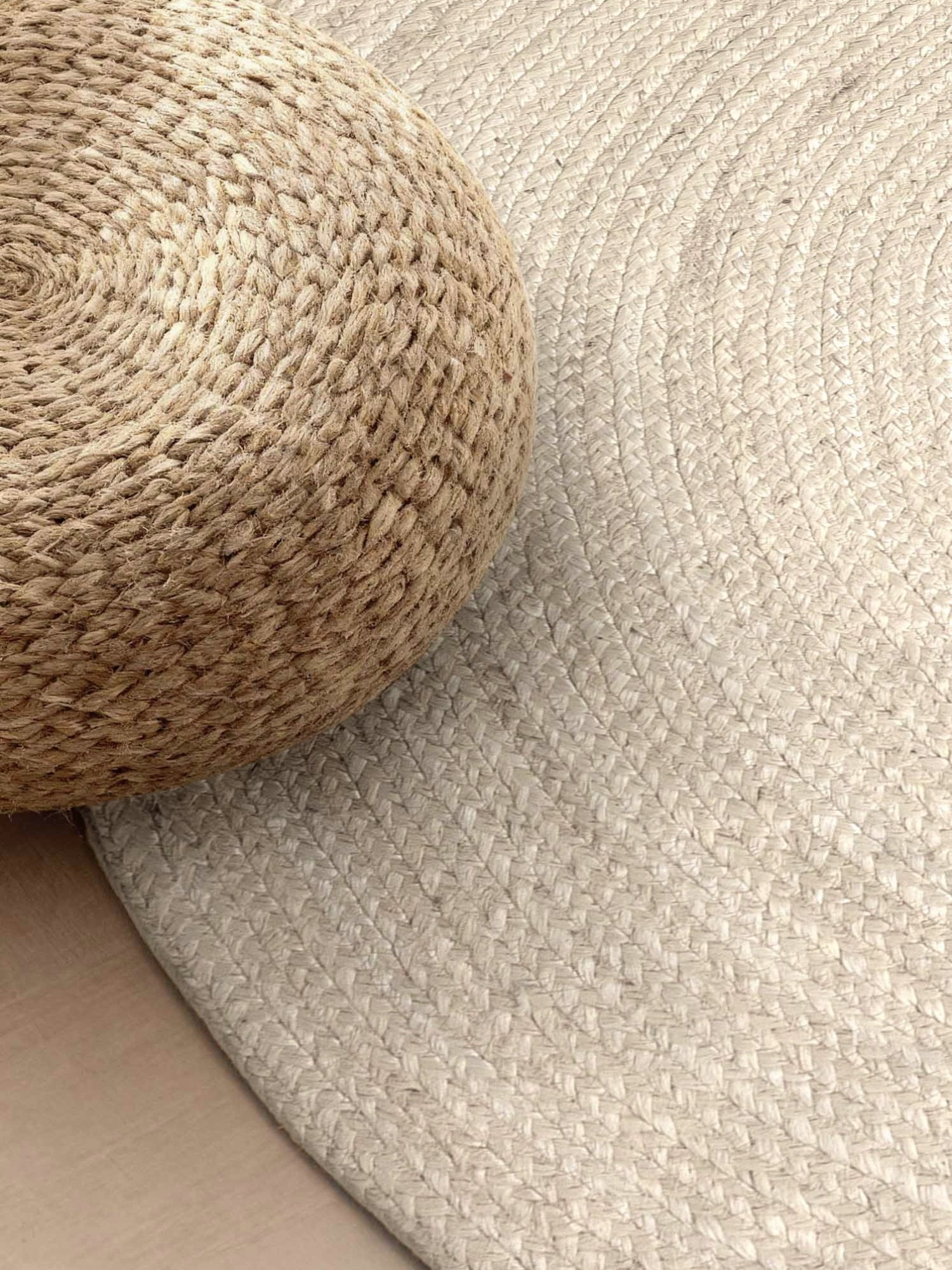 Hanse Home Jute Braided Jutematta oval Rangpur vit