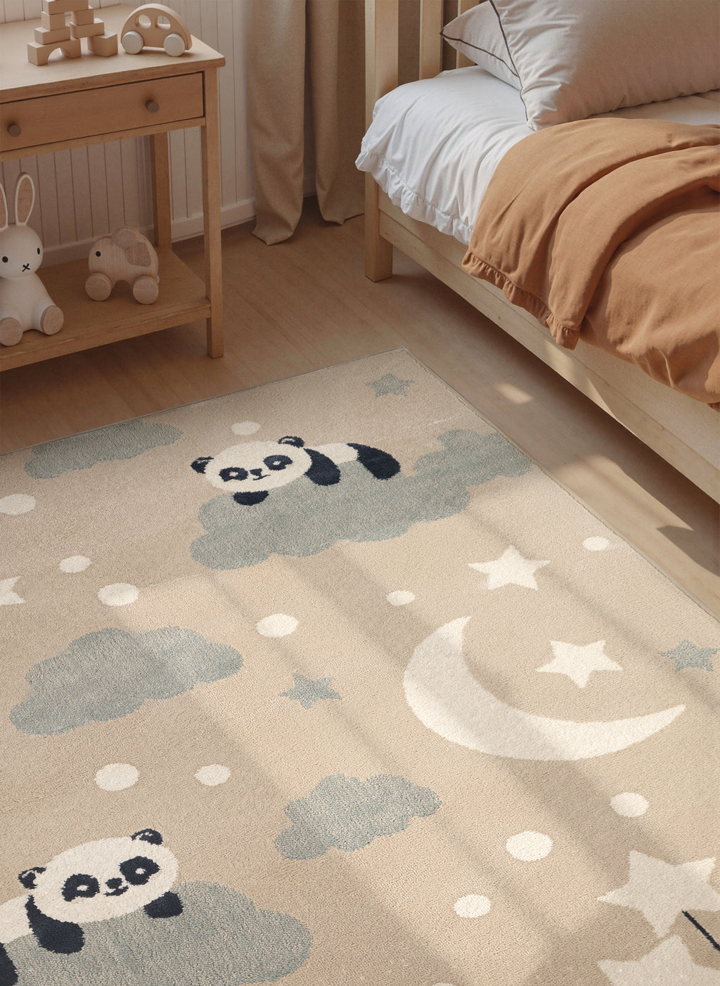 Hanse Home Adventures Barnmatta Dreamy Panda beige flerfärgad