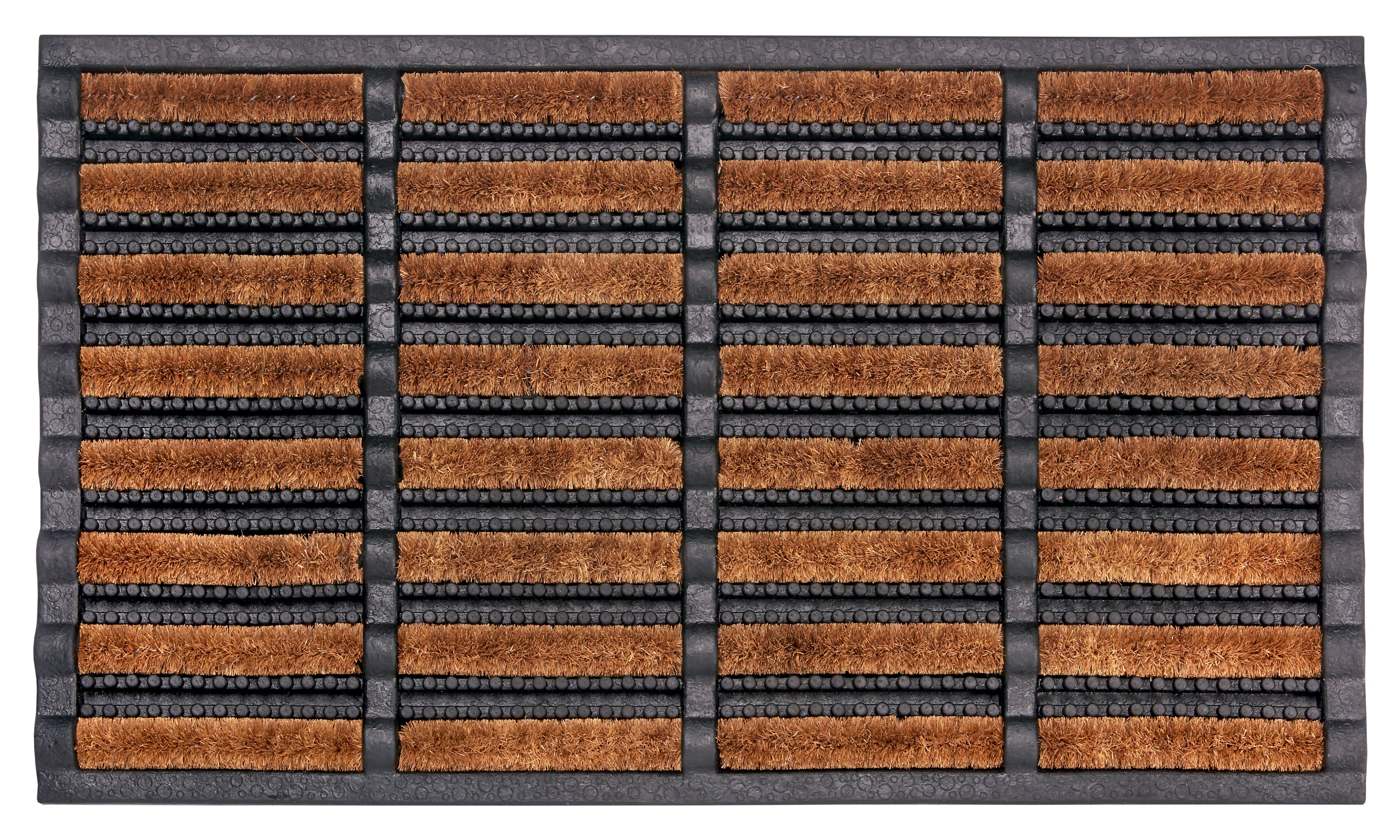 Hanse Home Mix Mats Dörrmatta Rubber-Cocos Brushes svart kokos