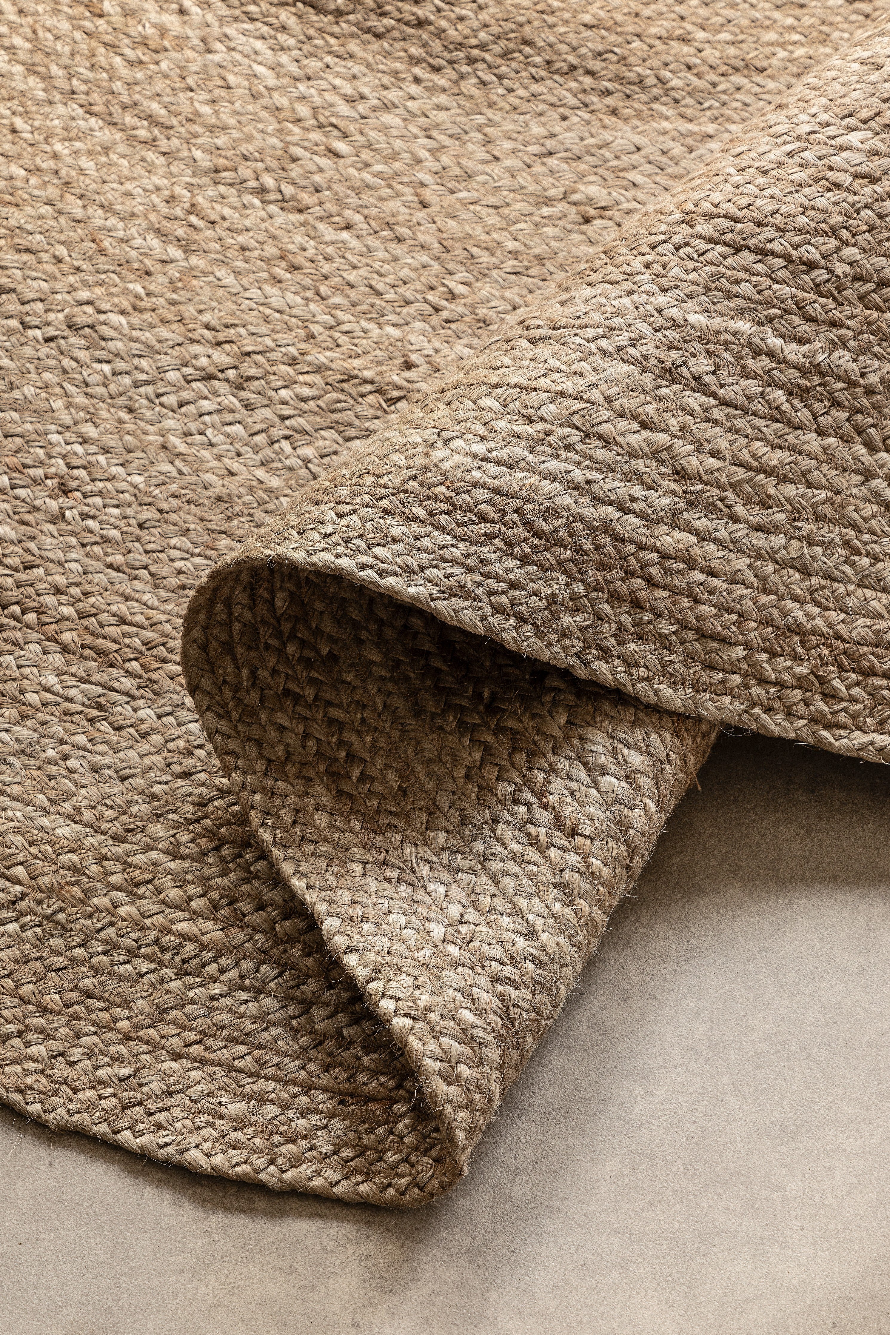 Hanse Home Jute Braided Jutematta rund Rangpur natur grå brun