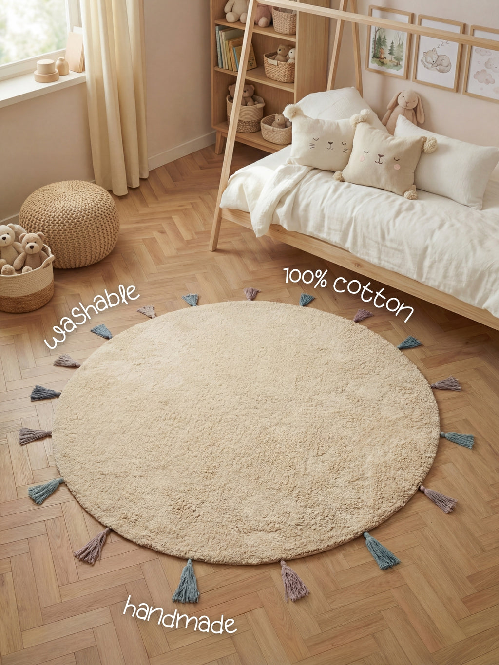Hanse Home Snuggle Barnmatta Sunna creme flerfärgad