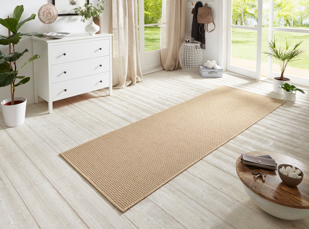 Flatwoven Löpare for Inom- och utomhus Nature 600 in Sisal-Look