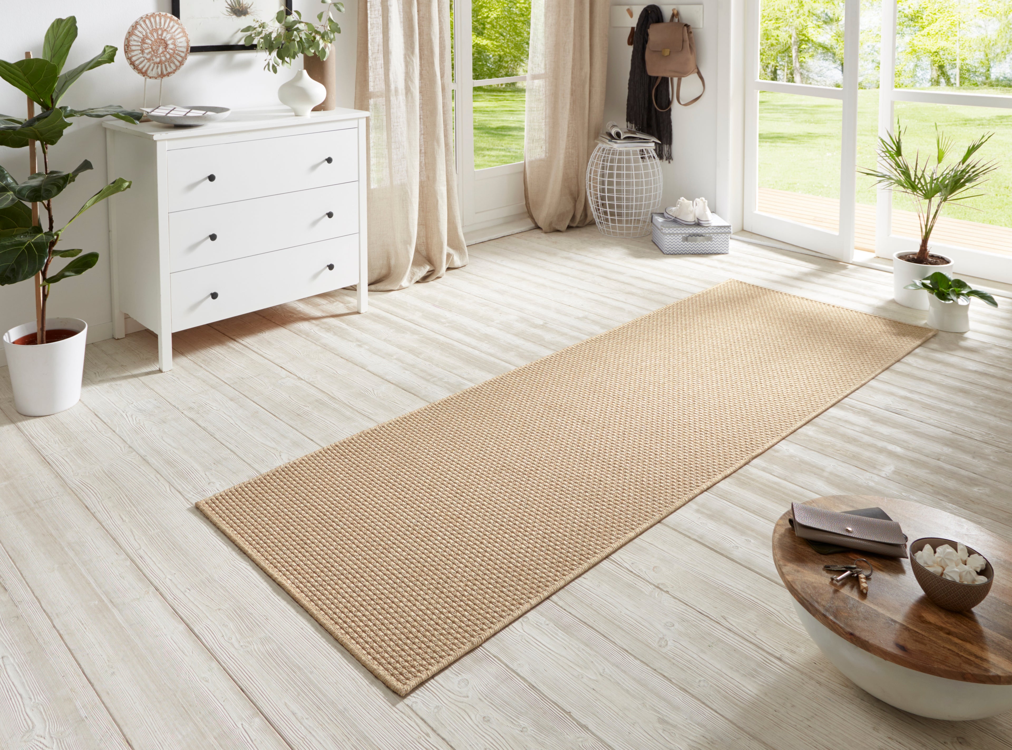 Flatwoven Löpare for Inom- och utomhus Nature 600 in Sisal-Look