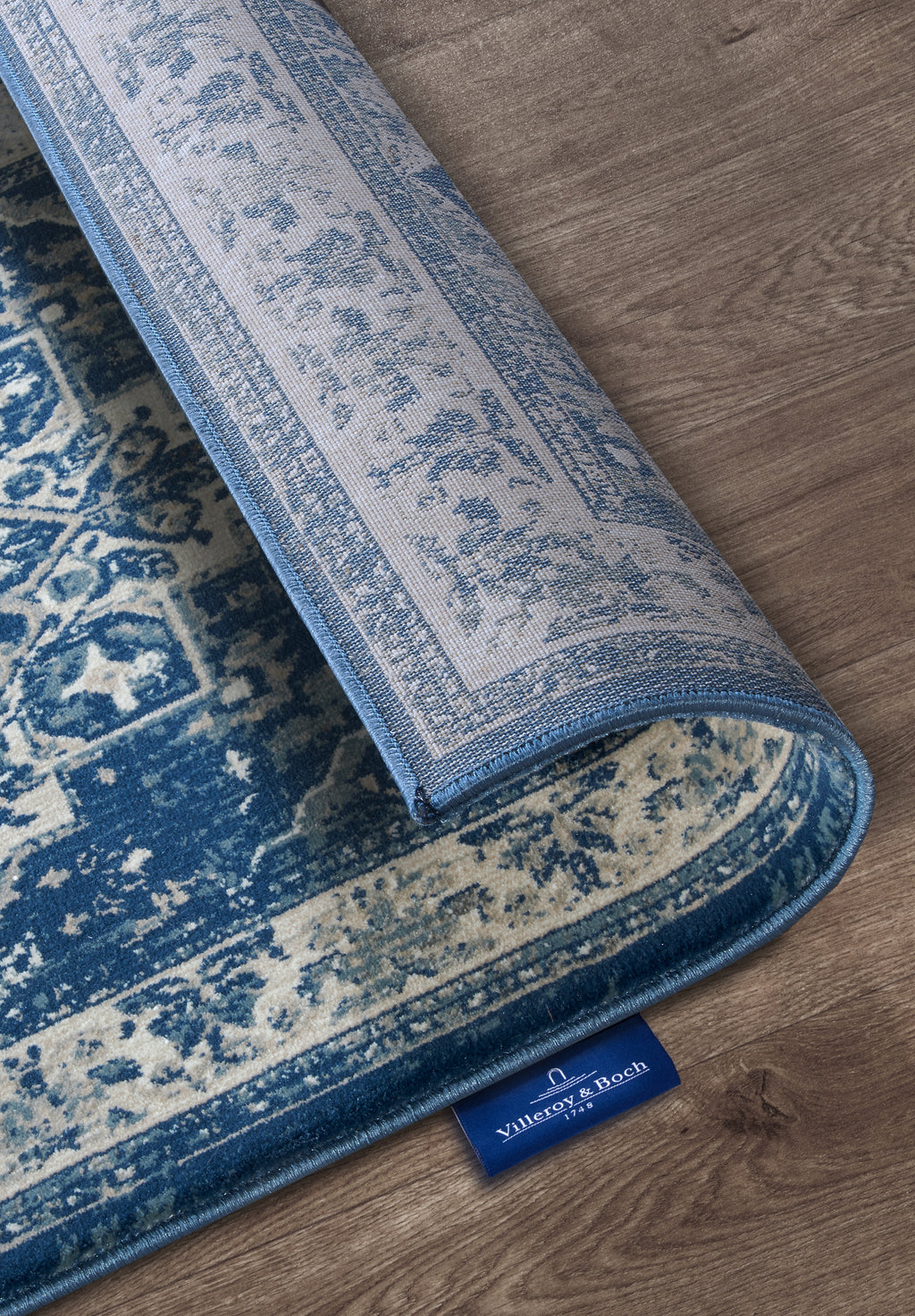 Villeroy & Boch 1869 Kortluggsmatta Jehanne blå creme
