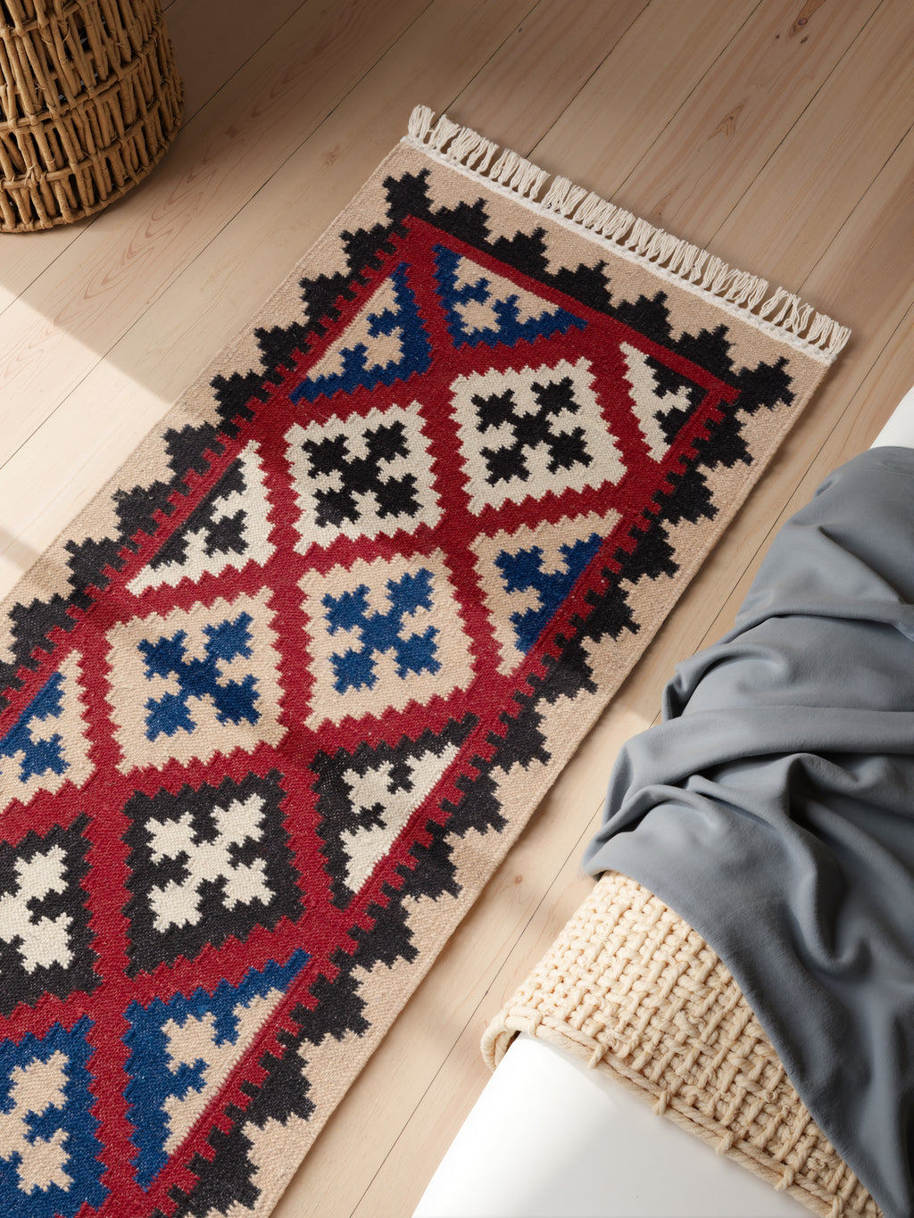 Hanse Home Kamal Afghansk kelimmatta Rami creme flerfärgad