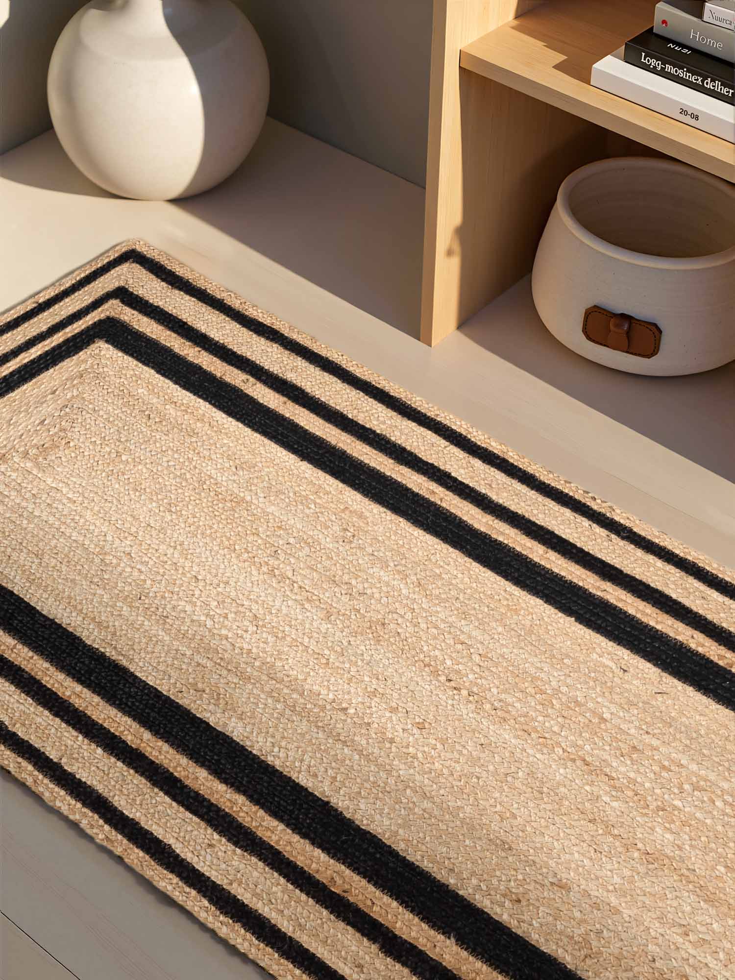 Hanse Home Looma Jutematta Looma natur guld svart