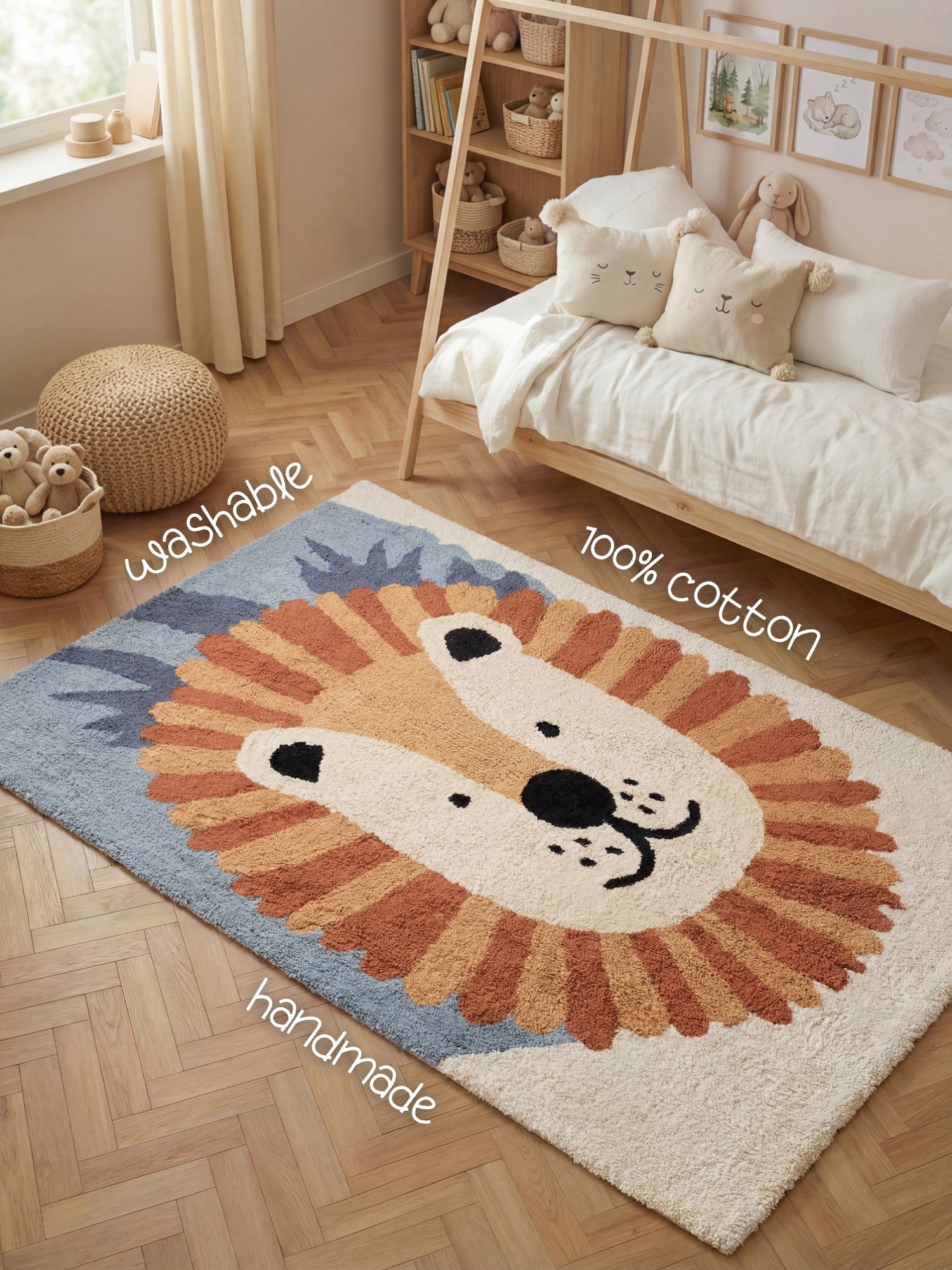 Hanse Home Snuggle Barnmatta Samba creme flerfärgad