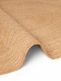 Hanse Home Jute Braided Jutematta oval Rangpur natur guld