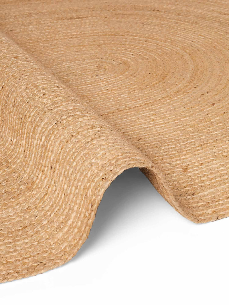 Hanse Home Jute Braided Jutematta oval Rangpur natur guld