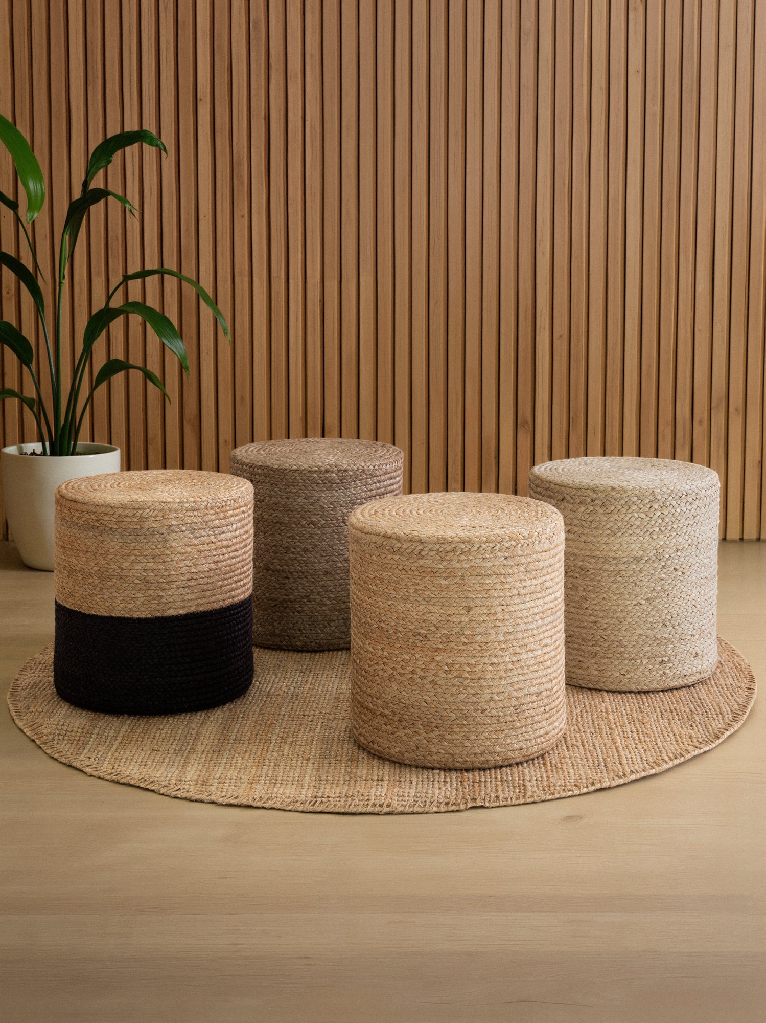 Hanse Home Looma Jutepuff Looma natur greige