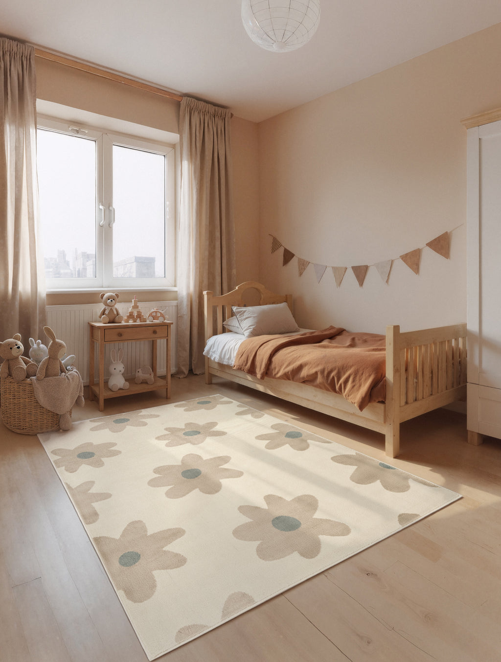 Hanse Home Adventures Barnmatta Bloomy creme beige