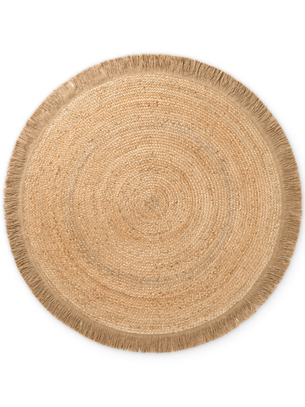 Hanse Home Jute Braided Jutematta rund Nuru natur guld
