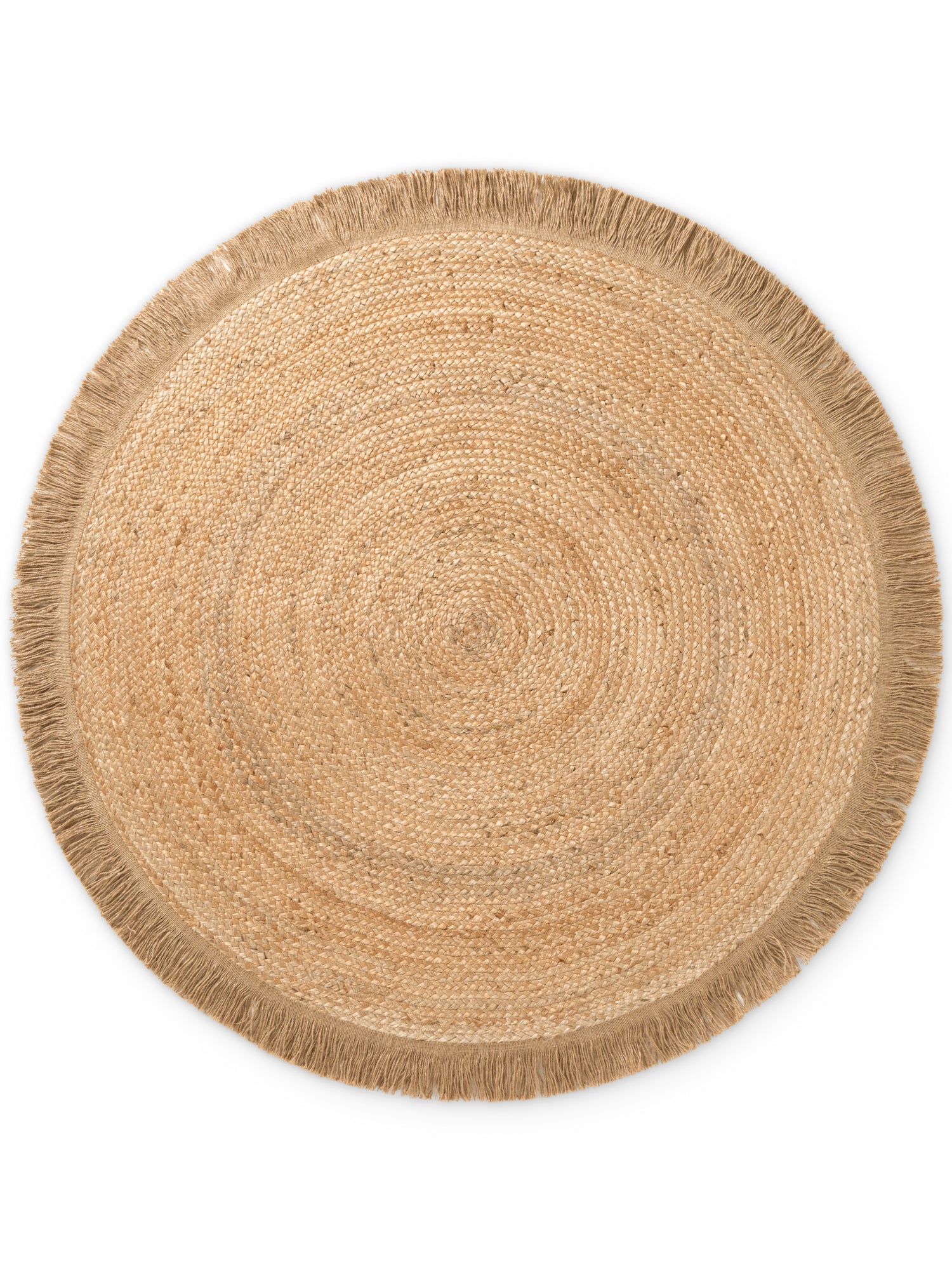 Hanse Home Jute Braided Jutematta rund Nuru natur guld