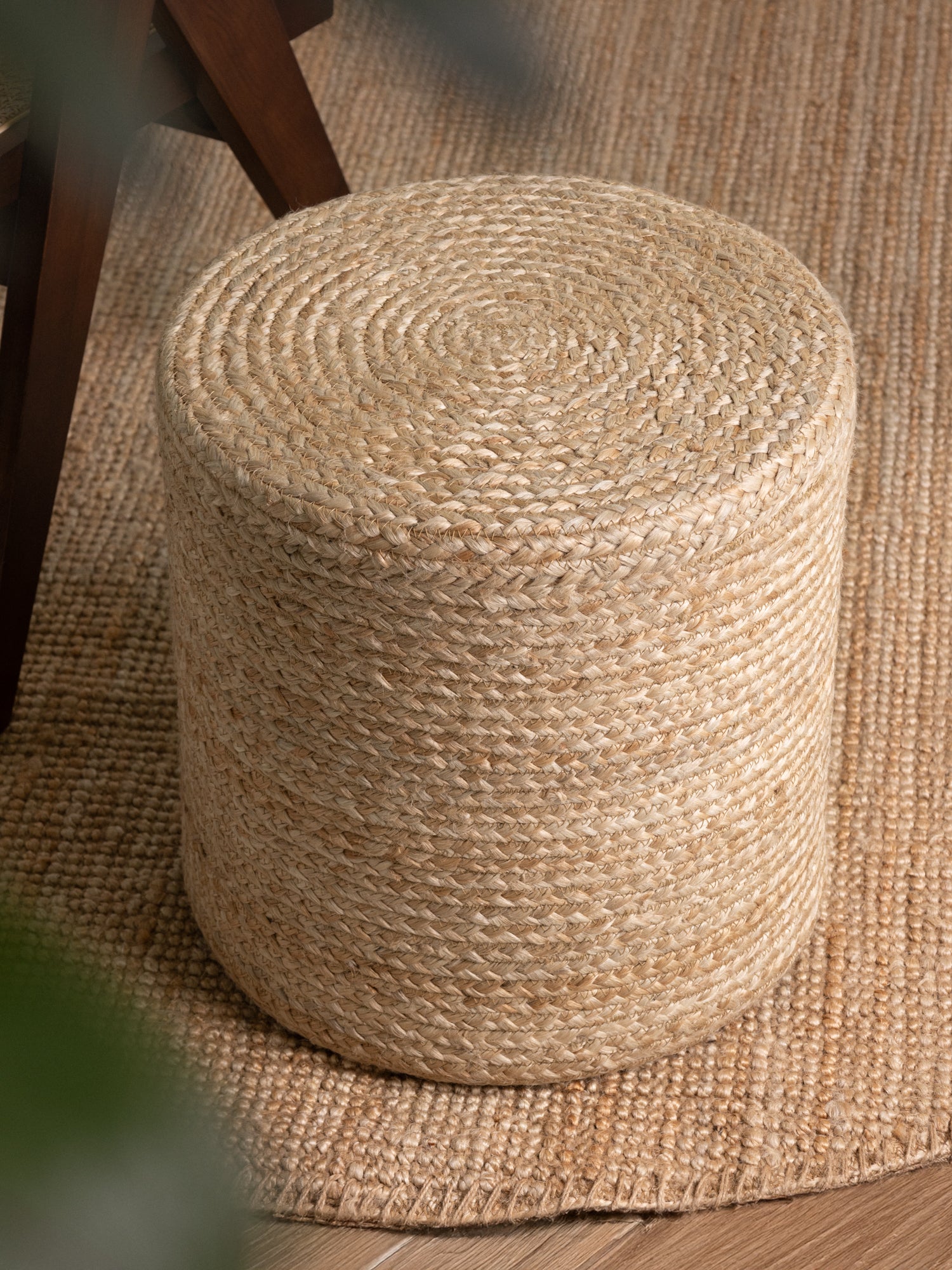 Hanse Home Looma Jutepuff Looma natur guld