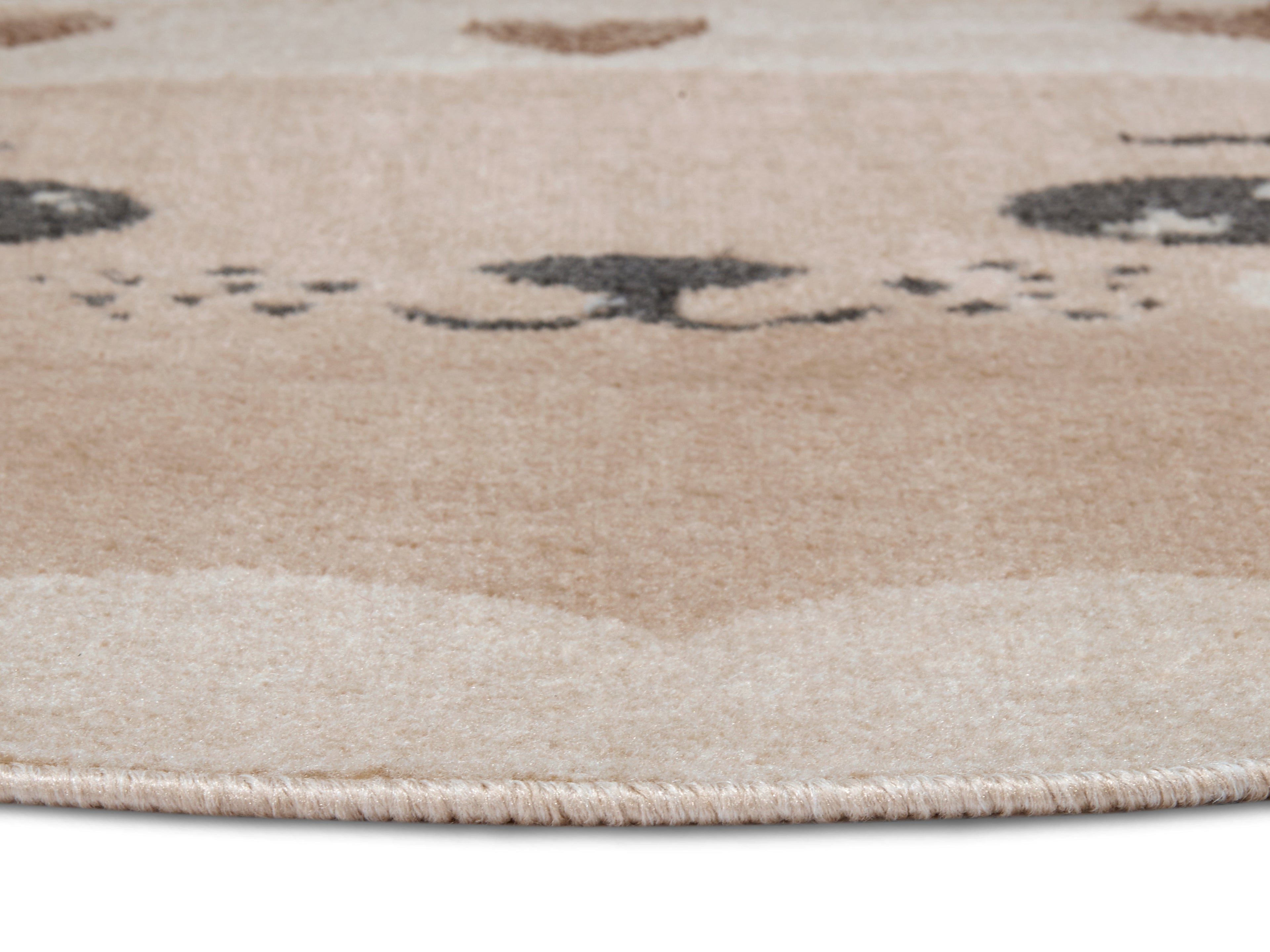 Hanse Home Adventures Barnmatta rund Cat creme beige