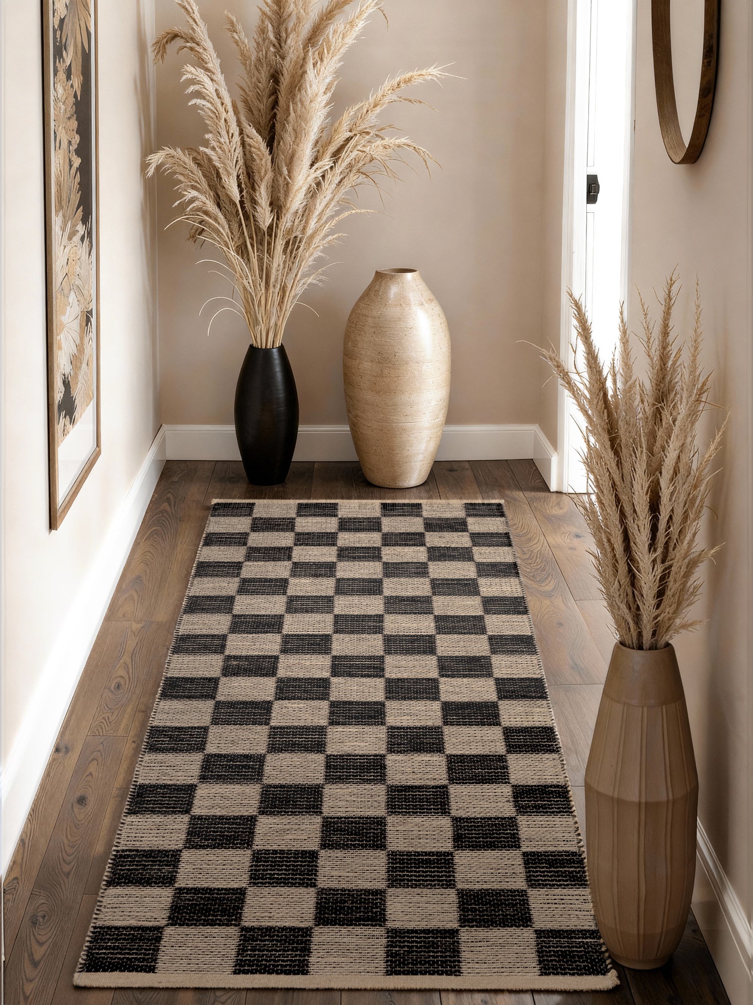 Hanse Home Handloom 1.0 Jutematta Rex natur vit svart