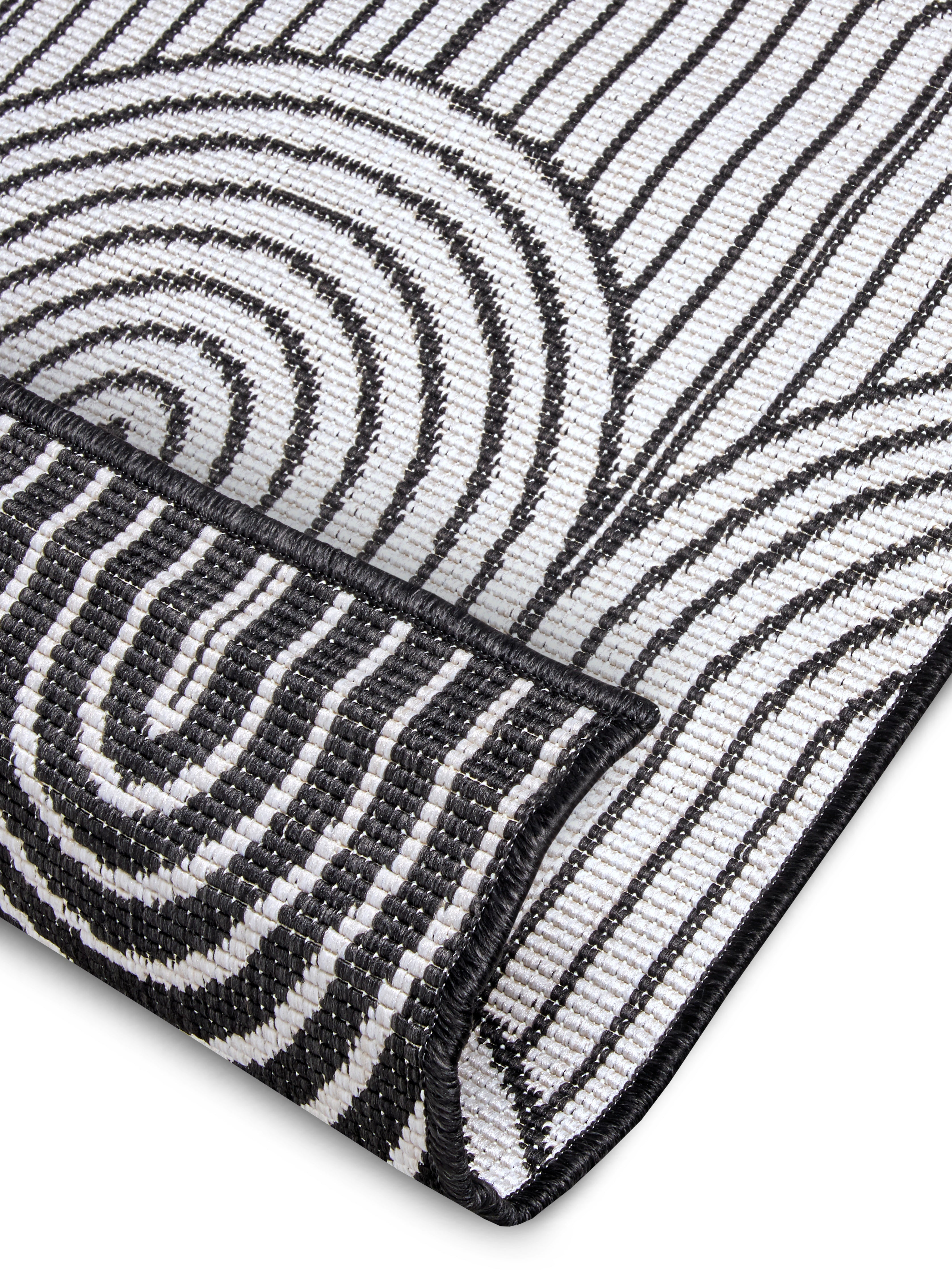 Hanse Home Flatweave Vändbar inom- och utomhusmatta Pangli svart