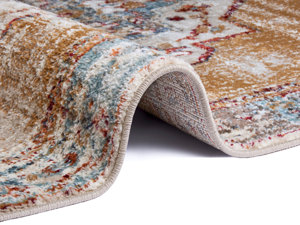 Hanse Home Kortluggsmatta Strozzi beige blå flerfärgad