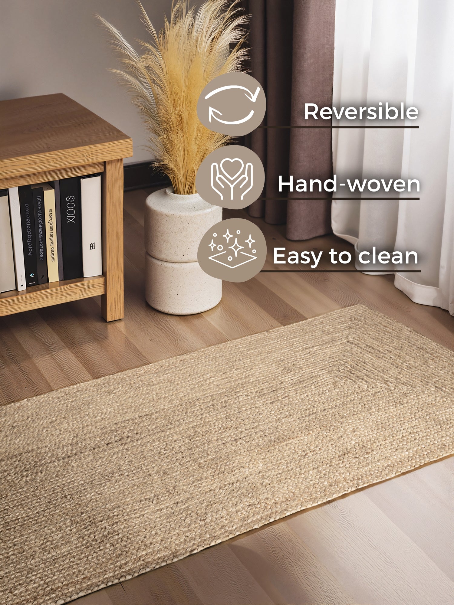 Hanse Home Juno Jutematta Juno natur vit