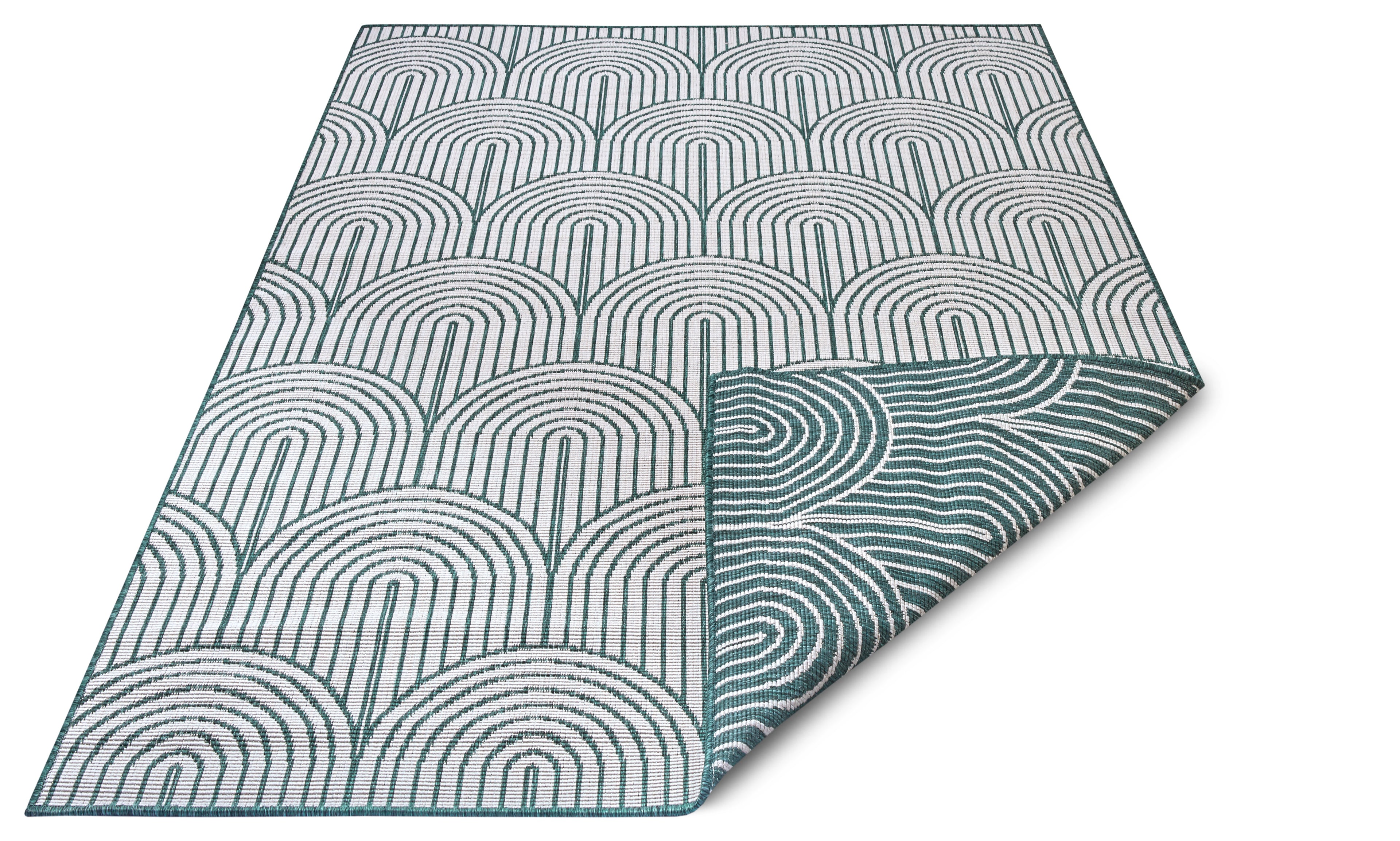 Hanse Home Flatweave Vändbar inom- och utomhusmatta Pangli grön