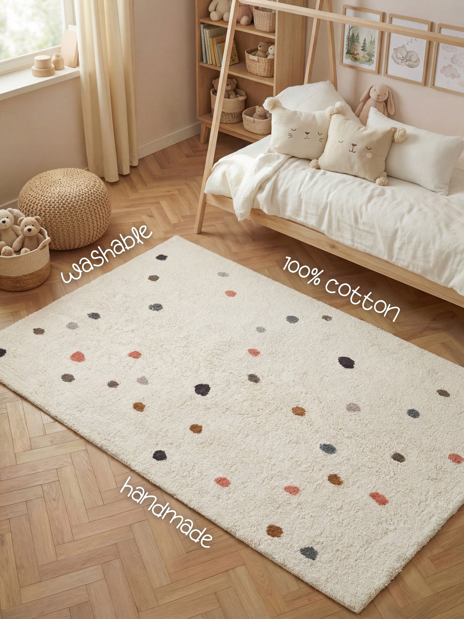 Hanse Home Snuggle Barnmatta Pippo creme flerfärgad