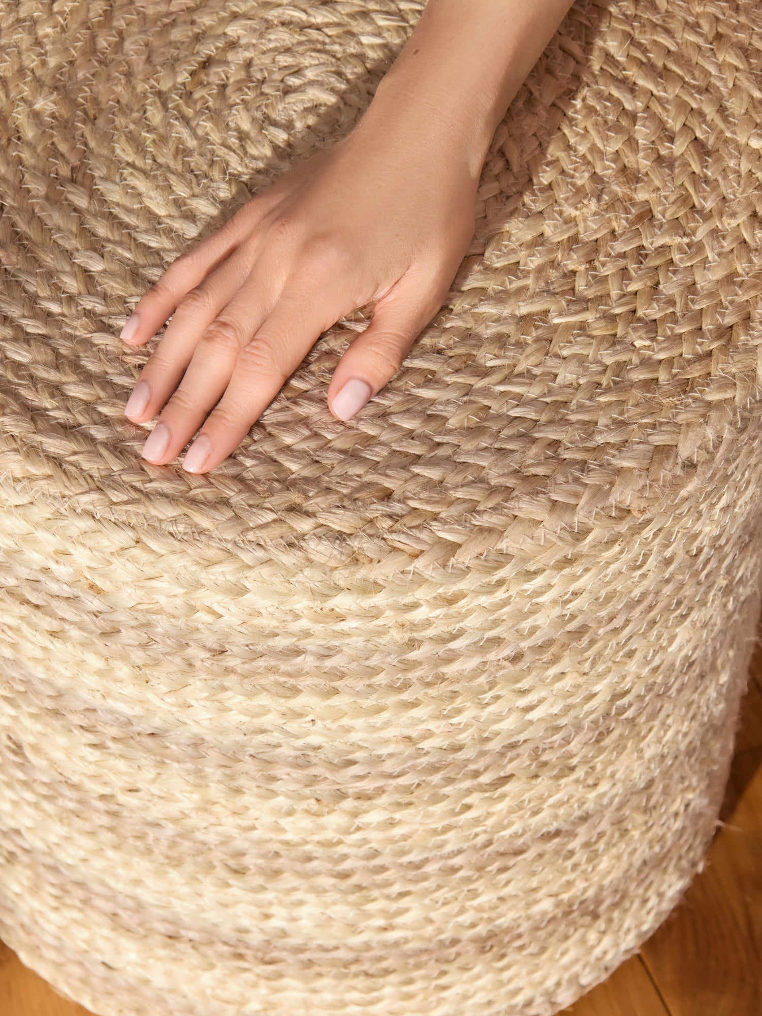 Hanse Home Looma Jutepuff Looma natur guld