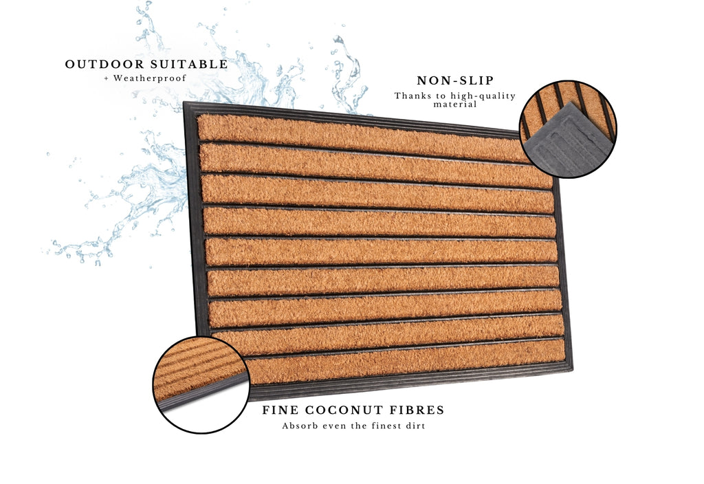 Hanse Home Mix Mats Dörrmatta Rubber kokos Striped
