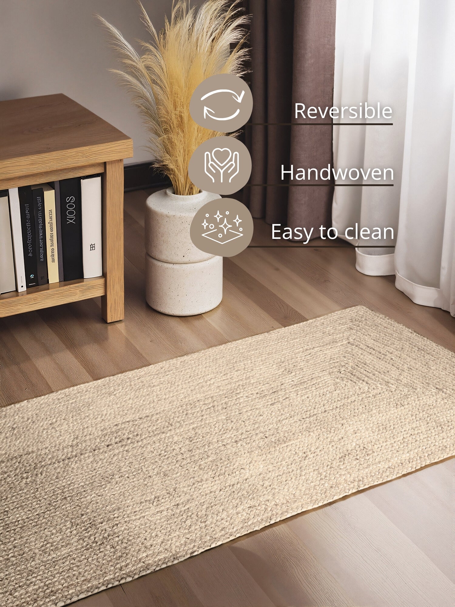 Hanse Home Juno Jutematta Juno ren vit