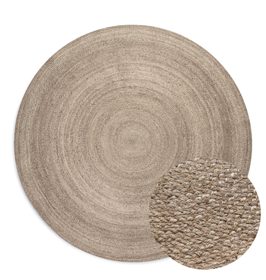 Hanse Home Jute Braided Jutematta rund Rangpur natur grå brun