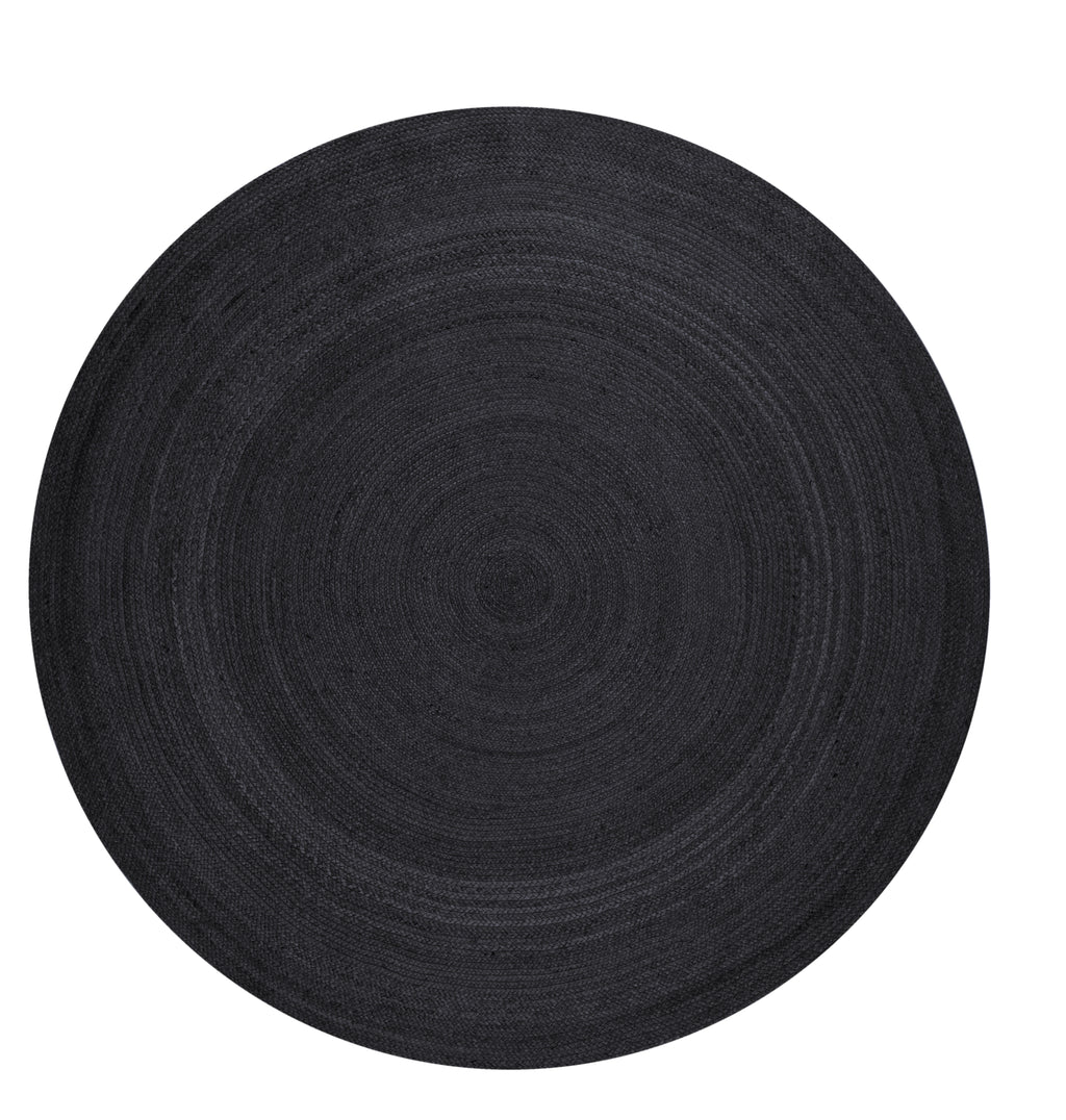 Hanse Home Jute Braided Jutematta rund Rangpur svart