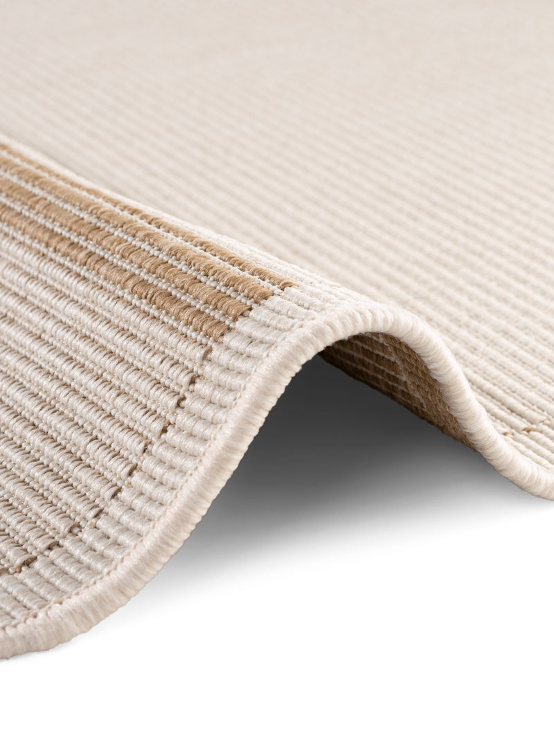 Hanse Home Duet Vändbar inom- och utomhusmatta Bowen Jute vit