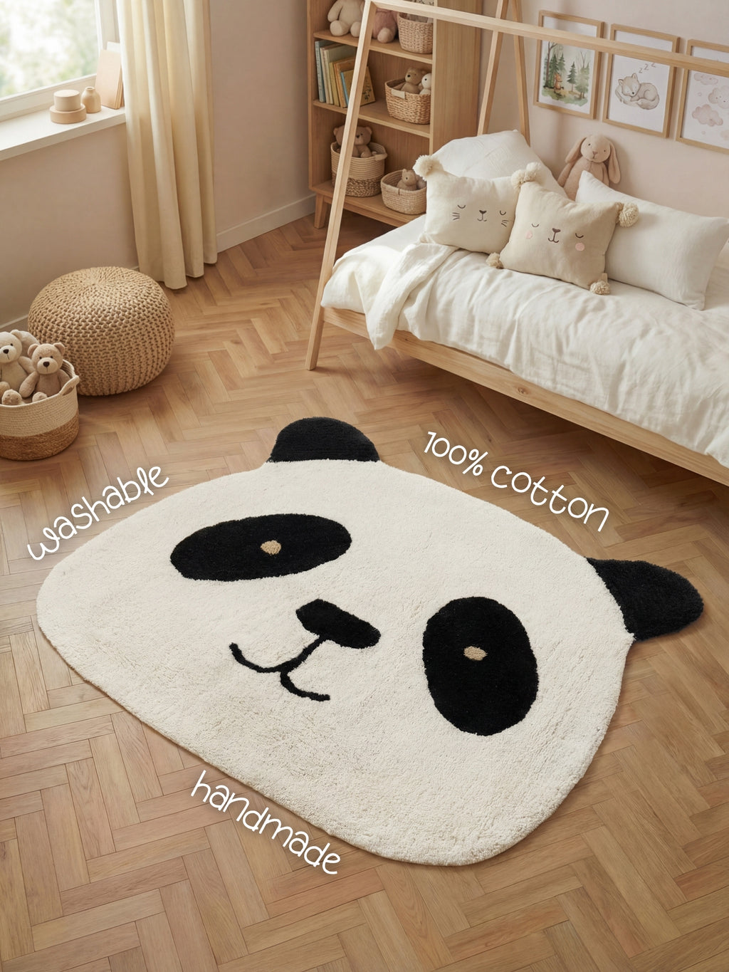 Hanse Home Snuggle Barnmatta Patsy creme svart