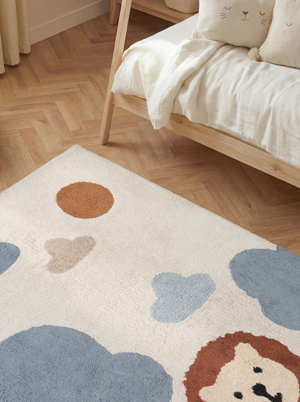 Hanse Home Snuggle Barnmatta Lionel creme flerfärgad