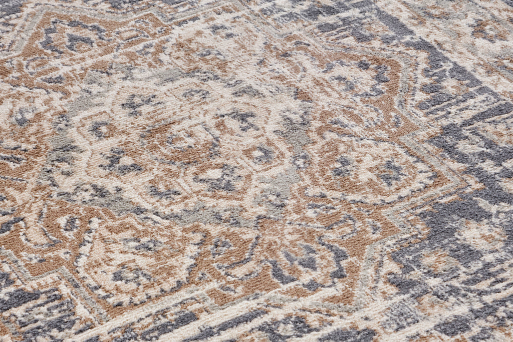 Hanse Home Terrain Designerkortluggsmatta Sand creme blå