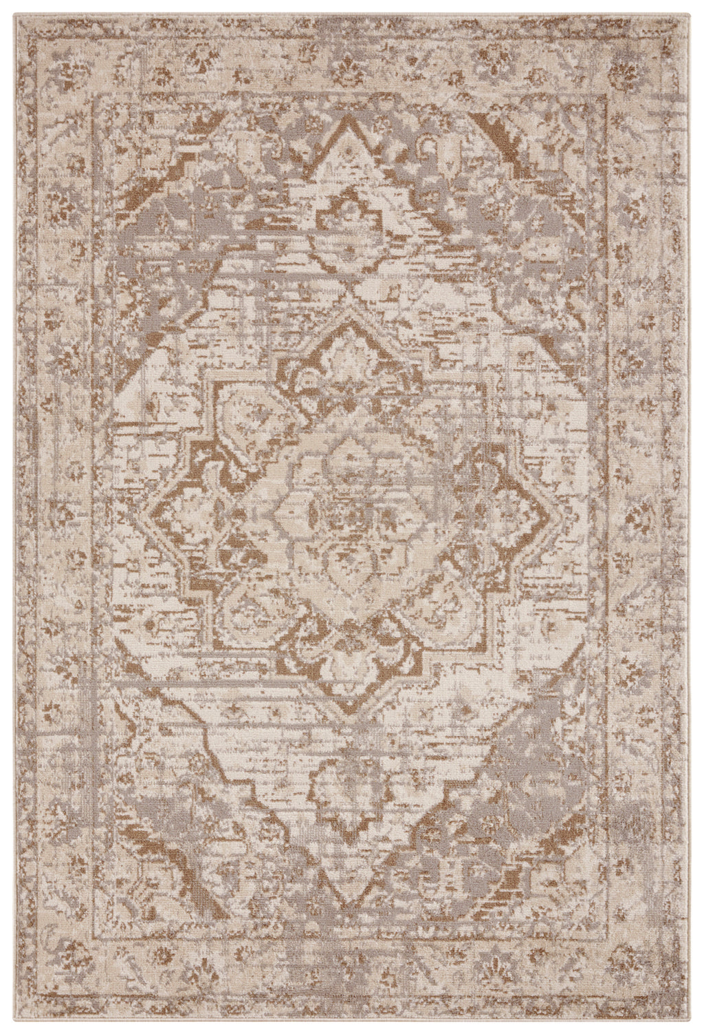 Hanse Home Terrain Designerkortluggsmatta Sand creme brun