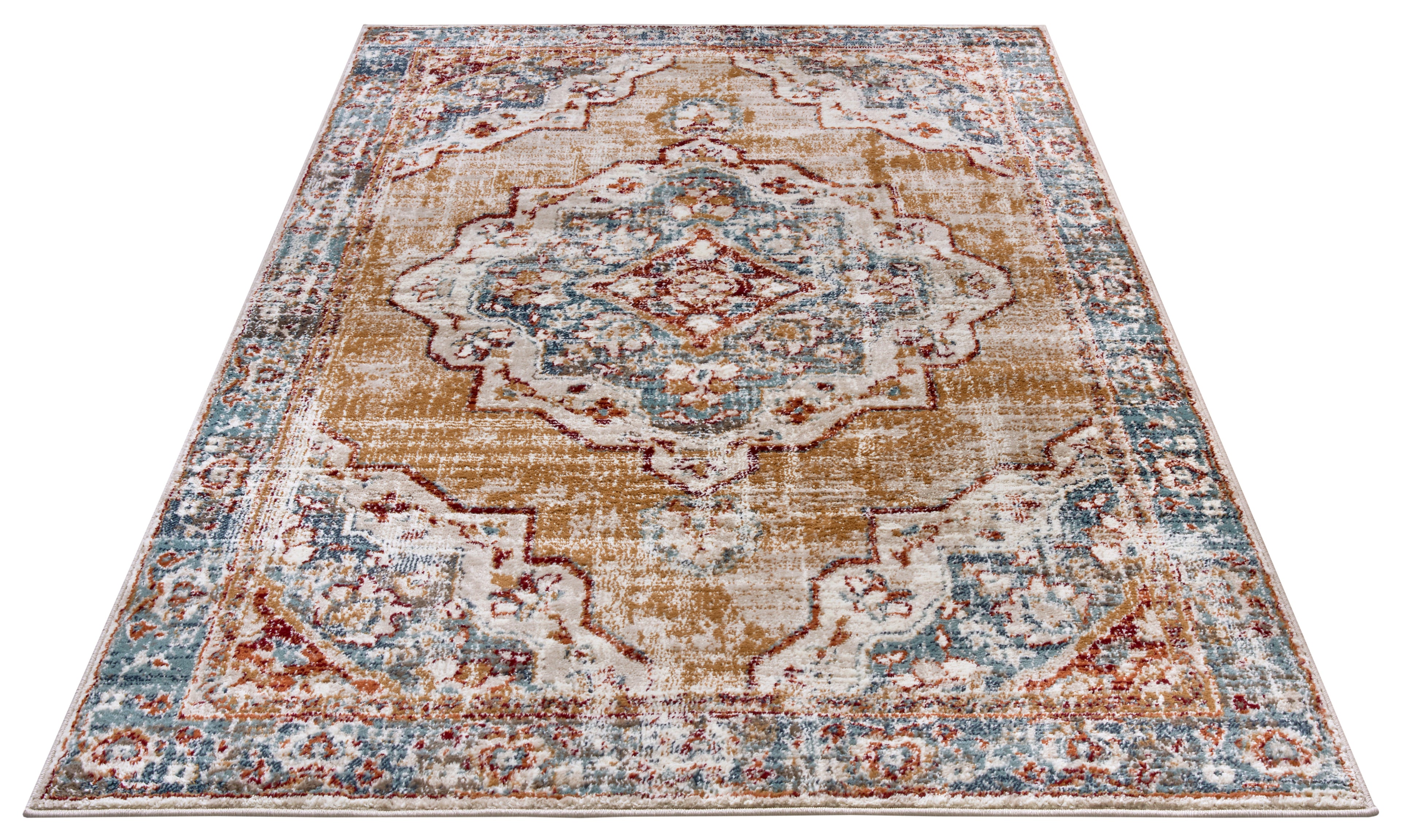 Hanse Home Kortluggsmatta Strozzi beige blå flerfärgad