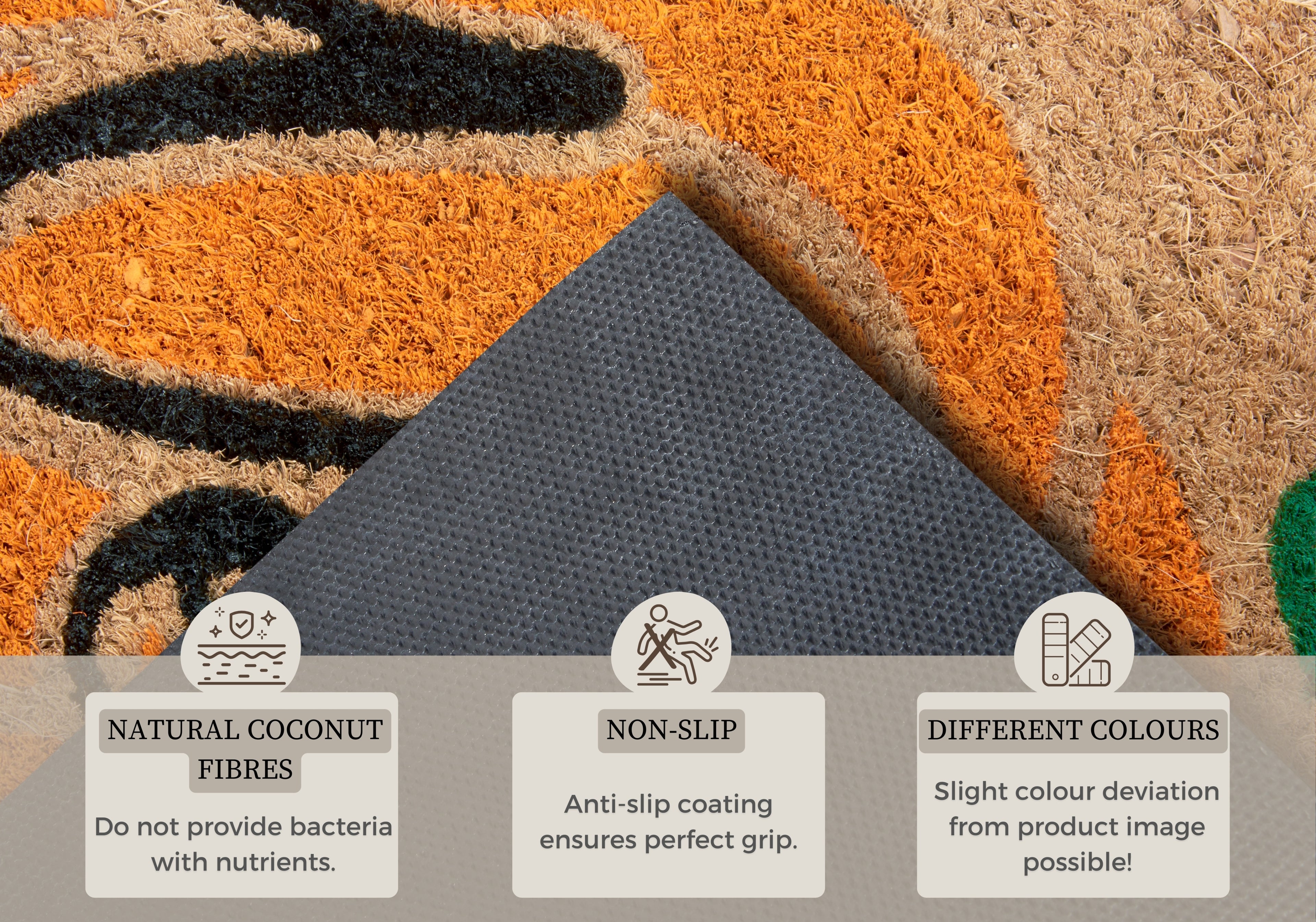 Hanse Home Mix Mats Dörrmatta kokos Welcome Pumpkin