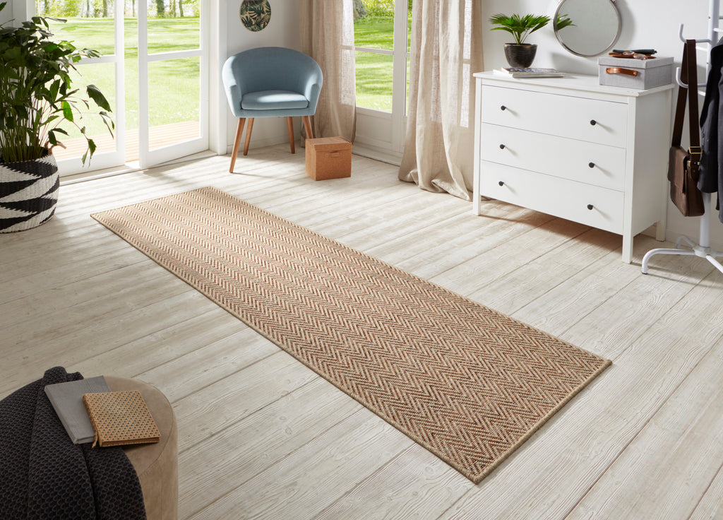 Flatwoven Löpare for Inom- och utomhus Nature 500 in Sisal-Look
