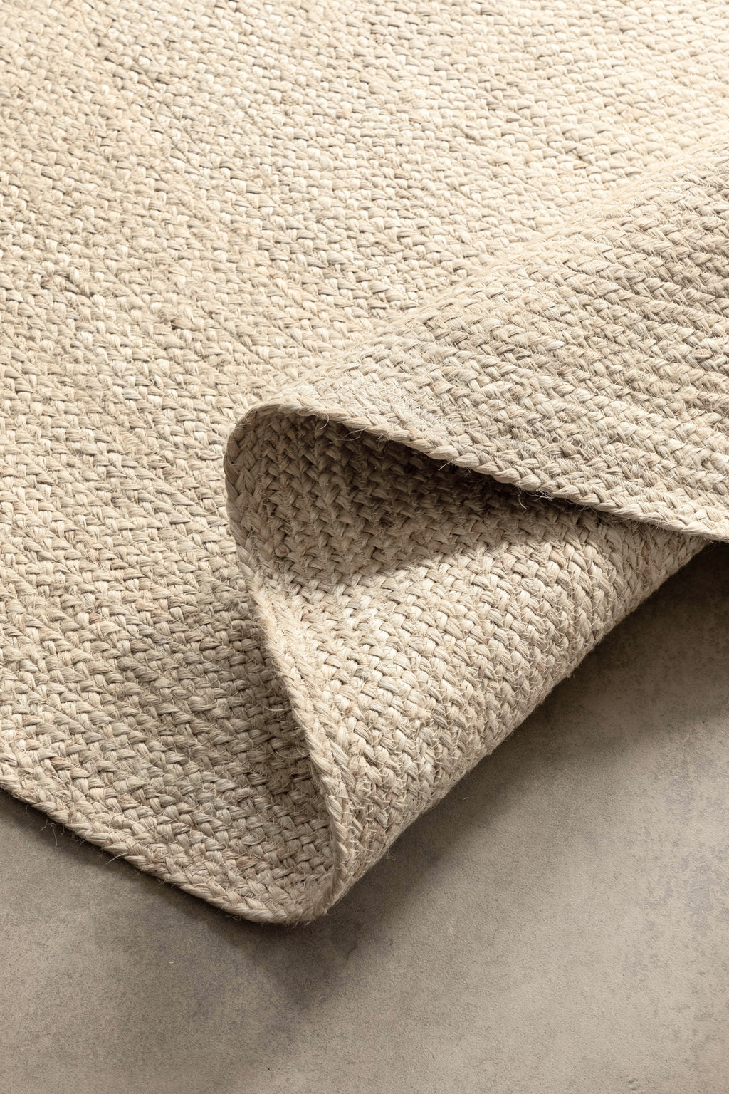 Hanse Home Jute Braided Jutematta rund Rangpur vit