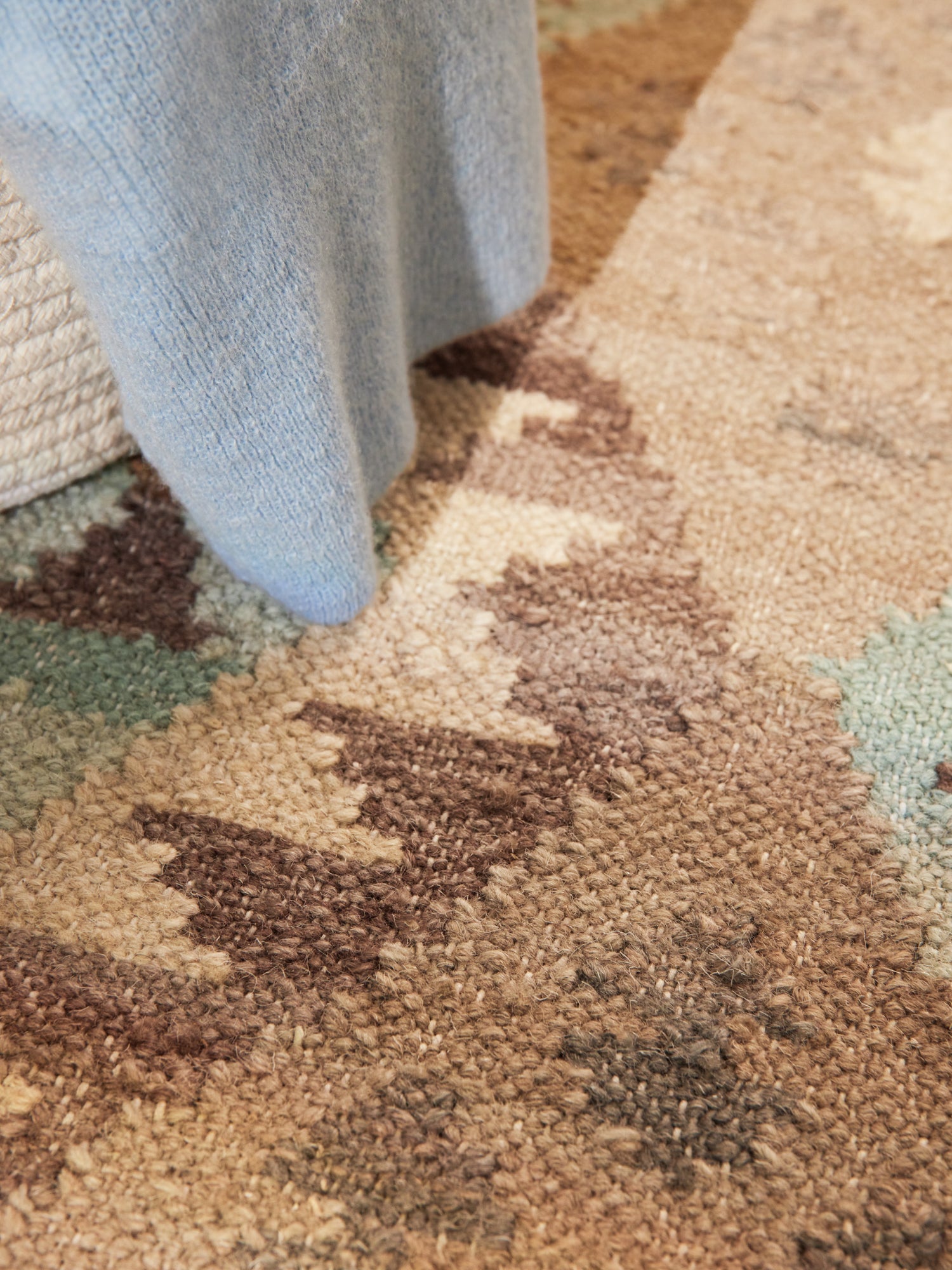 Hanse Home Kamal Afghansk kelimmatta Dune beige ljusblå