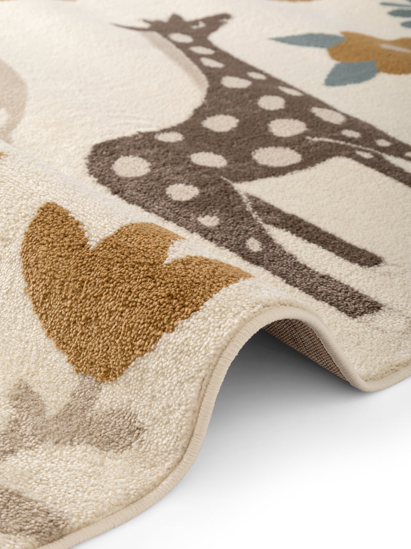 Hanse Home Adventures Barnmatta Animal Safari creme flerfärgad
