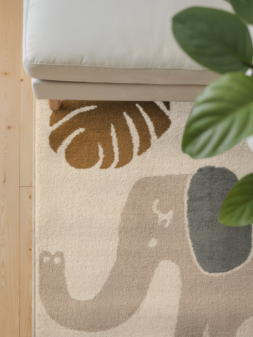 Hanse Home Adventures Barnmatta Animal Safari creme flerfärgad
