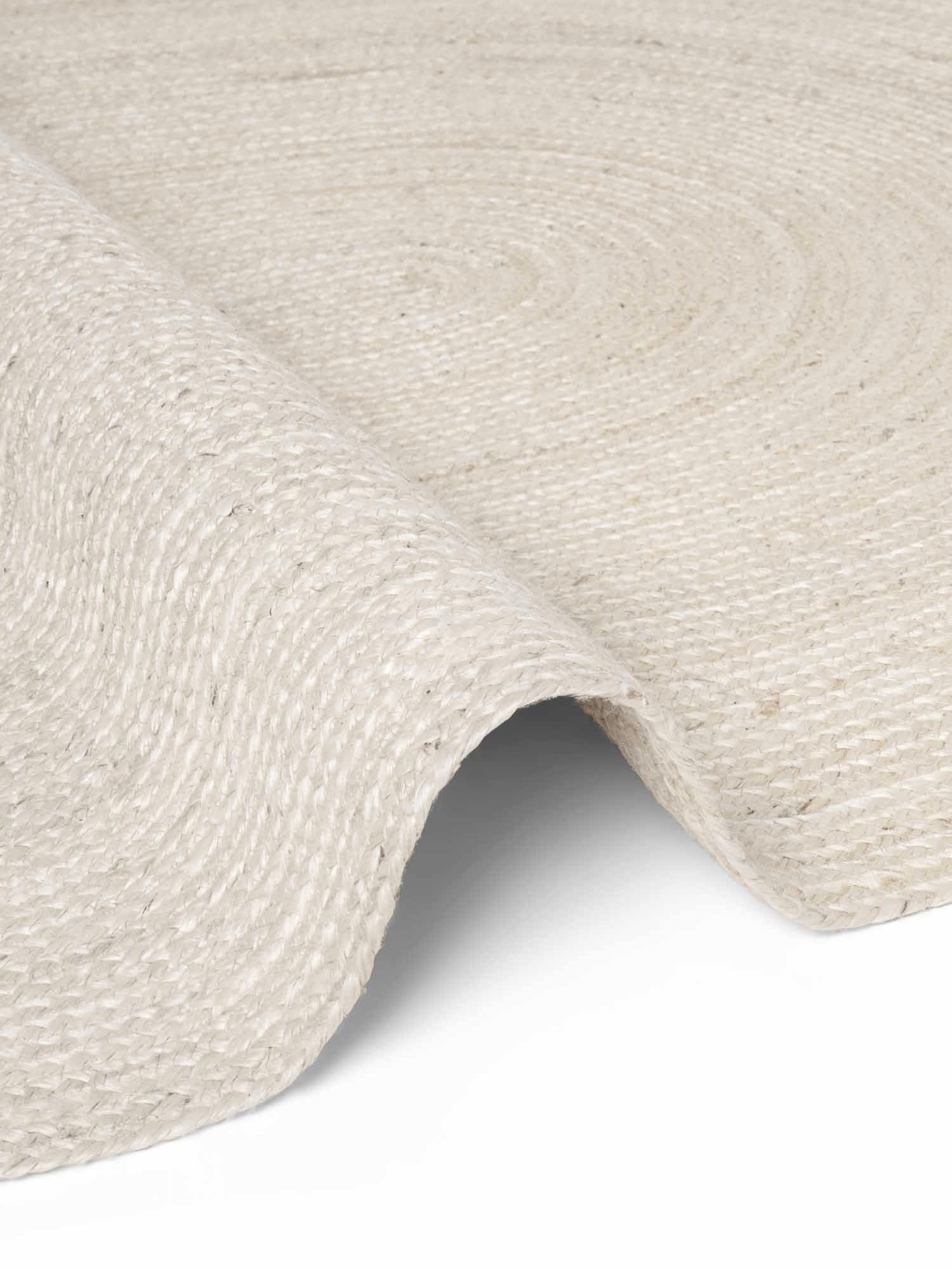 Hanse Home Jute Braided Jutematta oval Rangpur vit