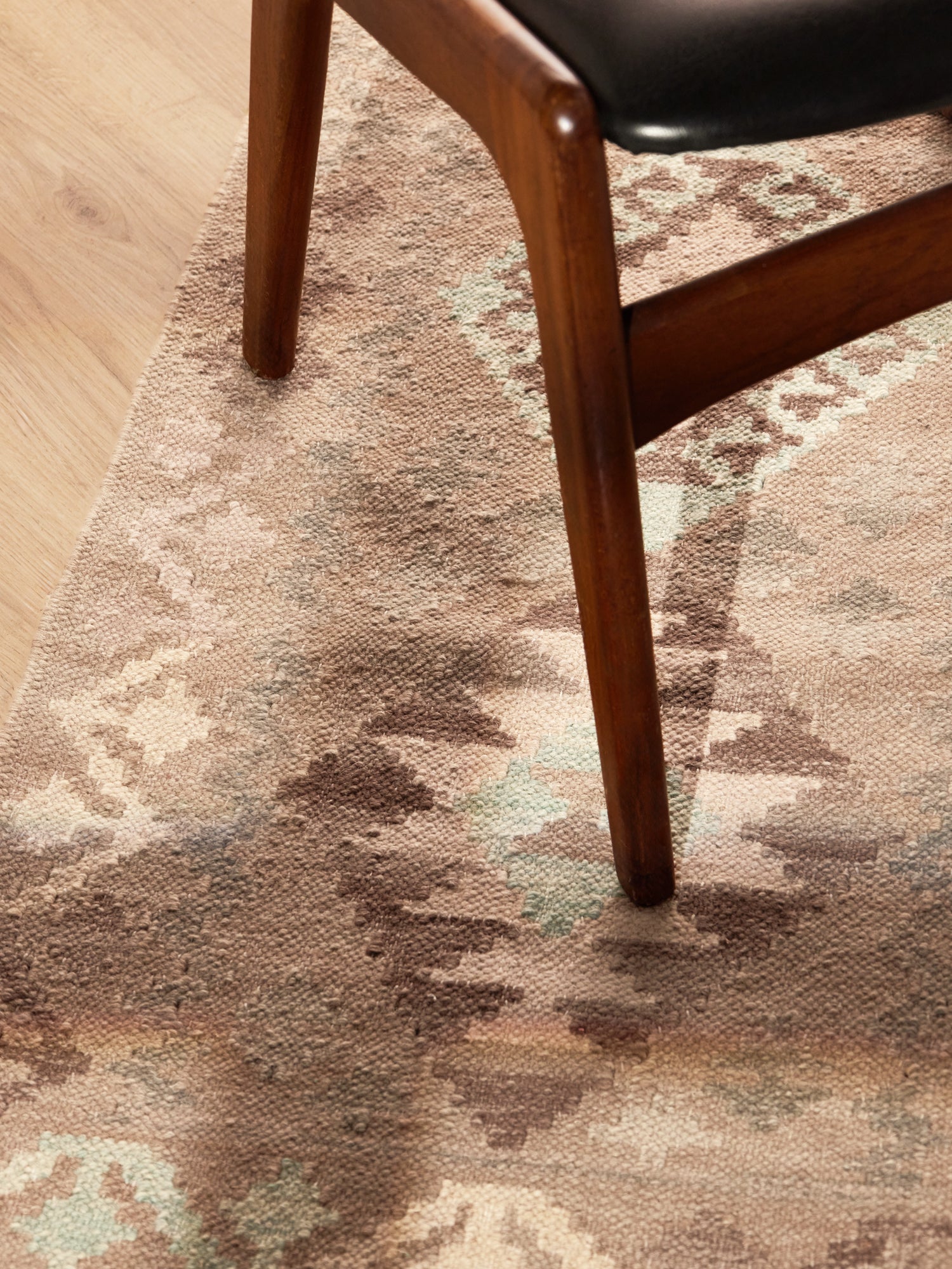 Hanse Home Kamal Afghansk kelimmatta Dune beige ljusblå