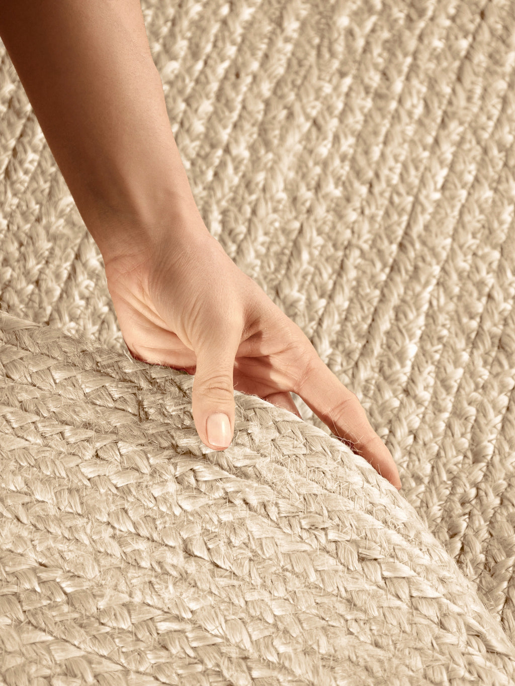 Hanse Home Jute Braided Jutematta oval Rangpur natur elfenben