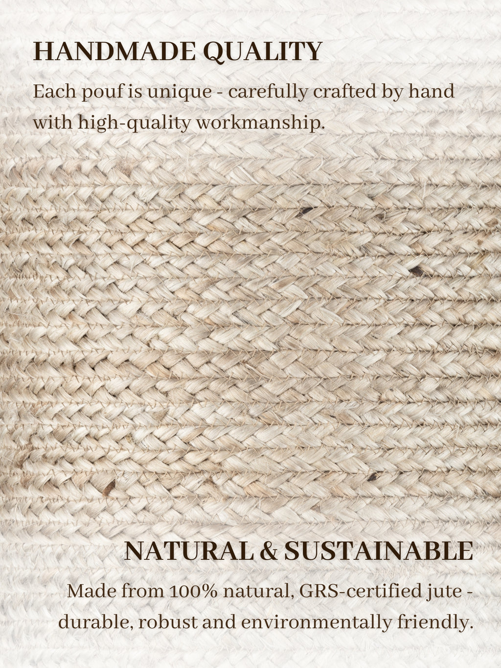 Hanse Home Looma Jutepuff Looma natur greige